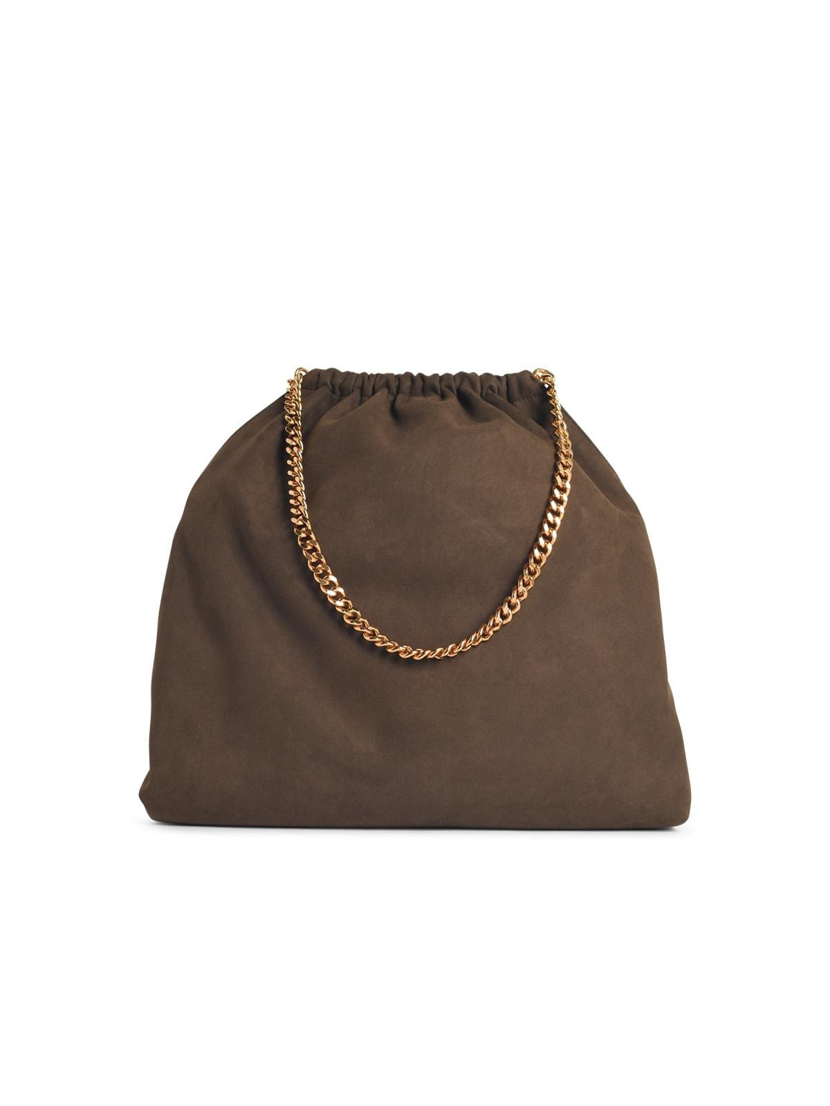 Stella Mccartney Falabella Alter Suede Moka Drawstring Shoulder Bag Women