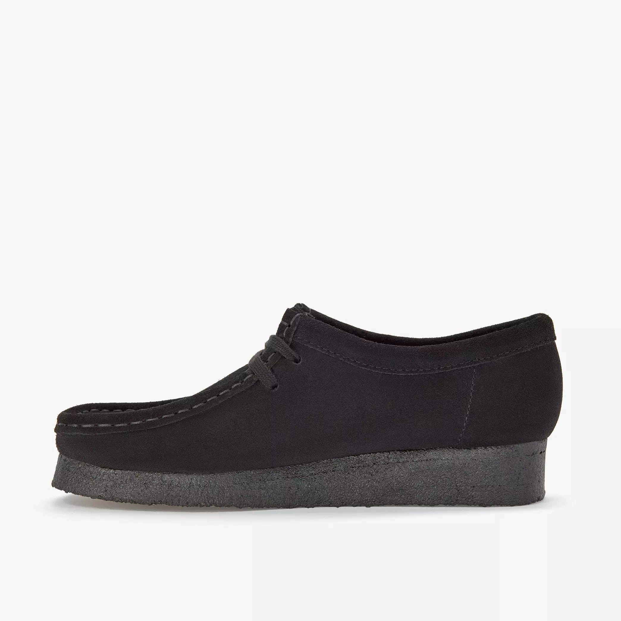 Clarks Wallabee Mens Shoes Color: Black Suede Style: 26155519
