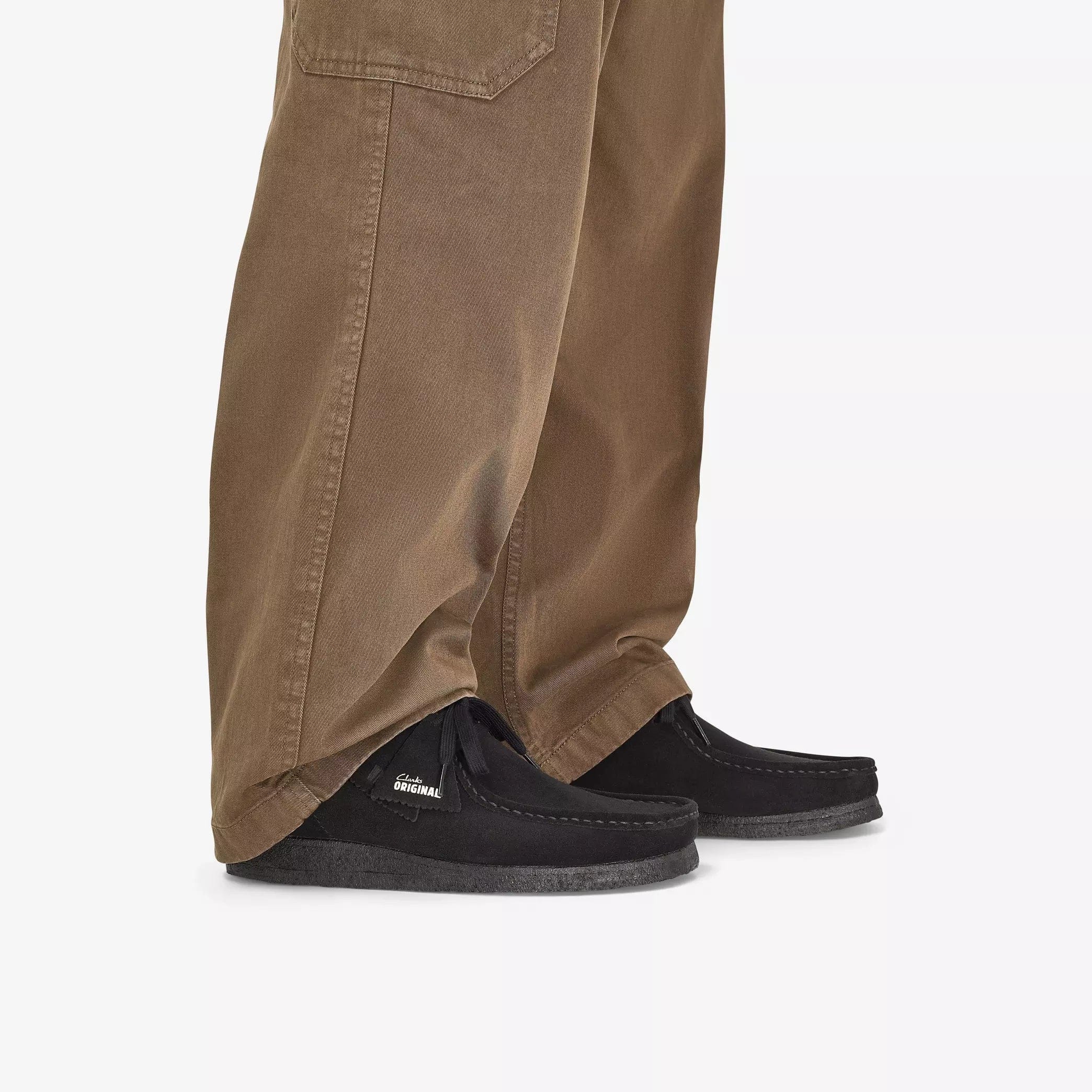 Clarks Wallabee Mens Shoes Color: Black Suede Style: 26155519