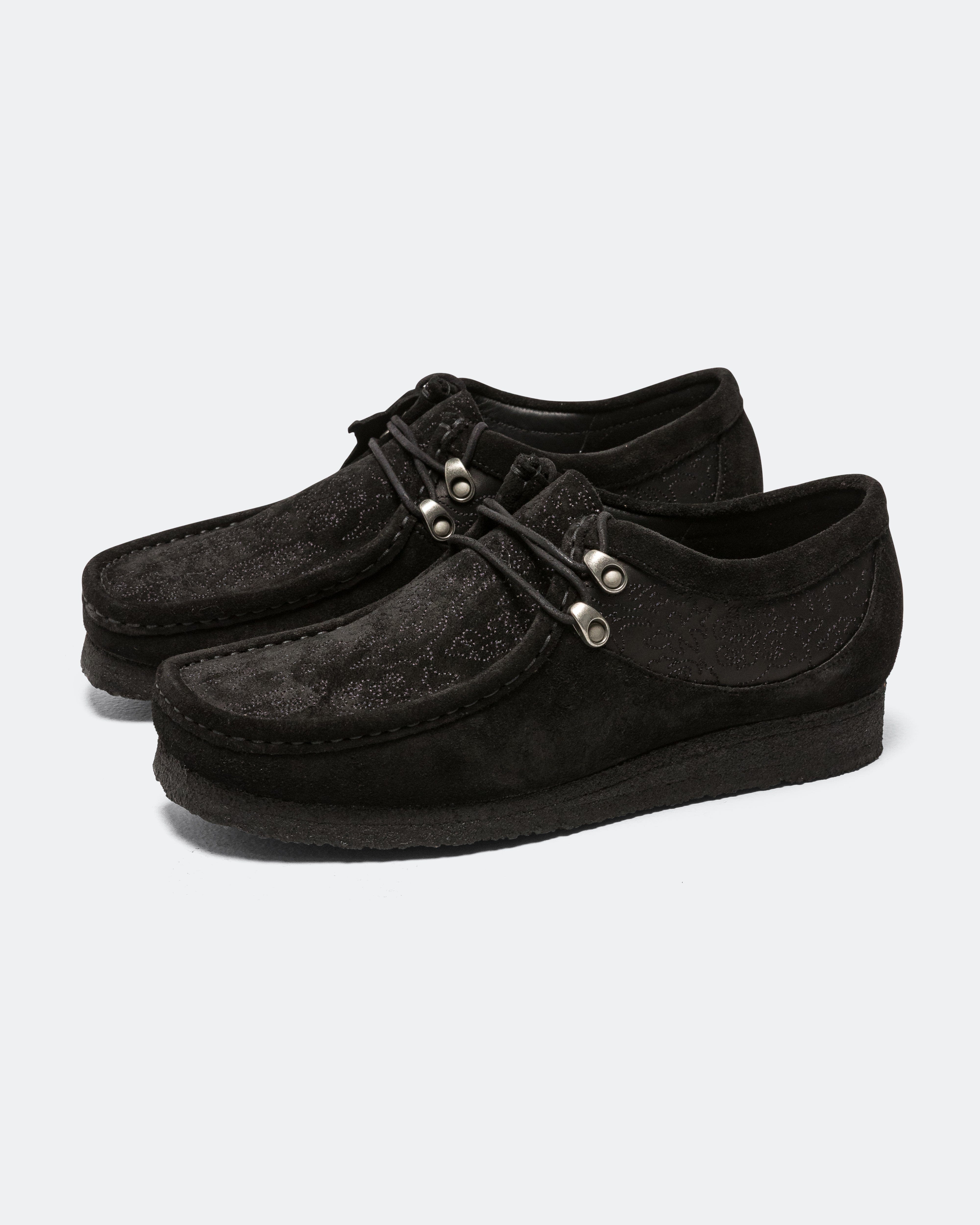 Clarks Wallabee x Andersson Bell - Black Embroidery