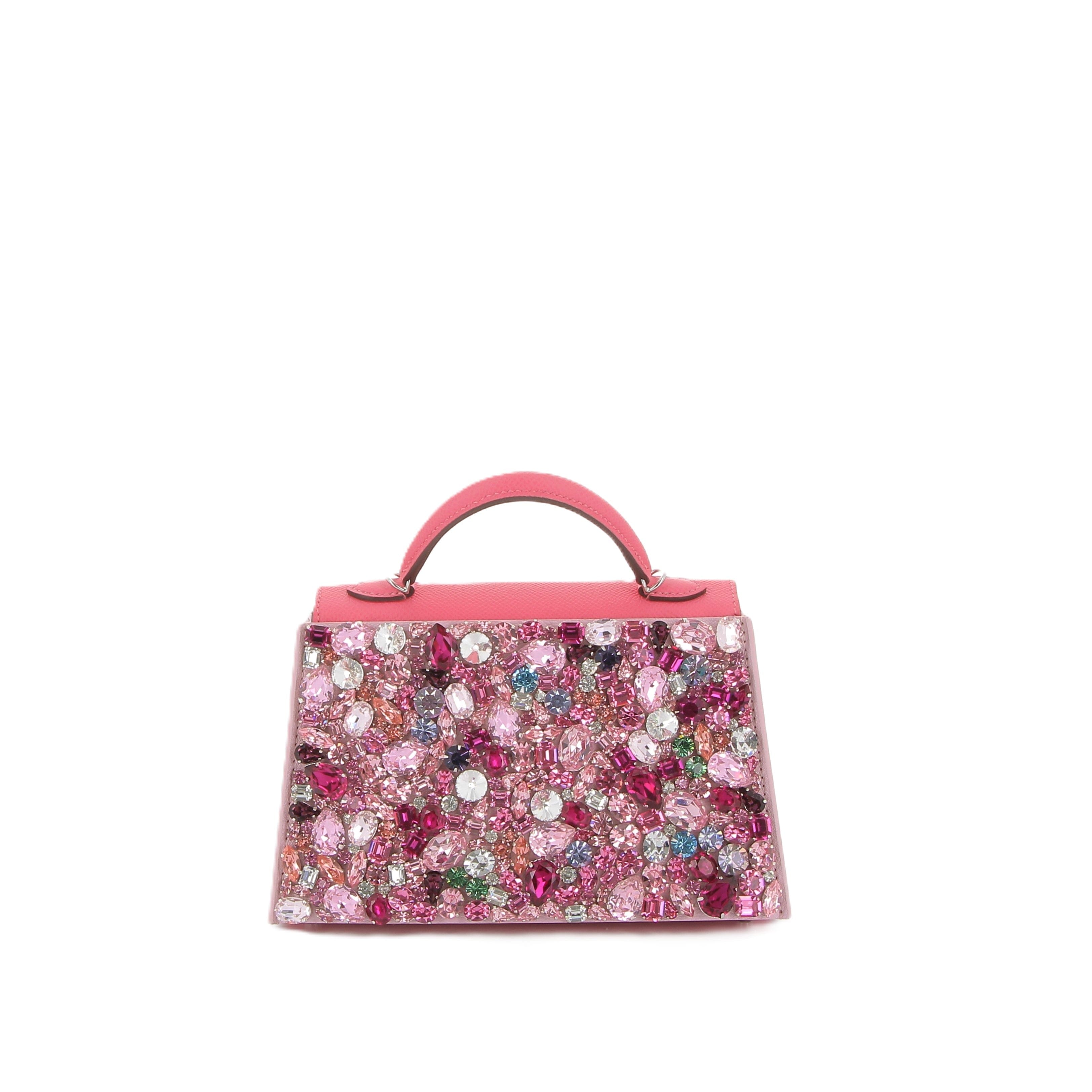 Lebag x CC Rose Treasure Swarovski® Crystals and Calf Suede Leather Birkin | Kelly Cover
