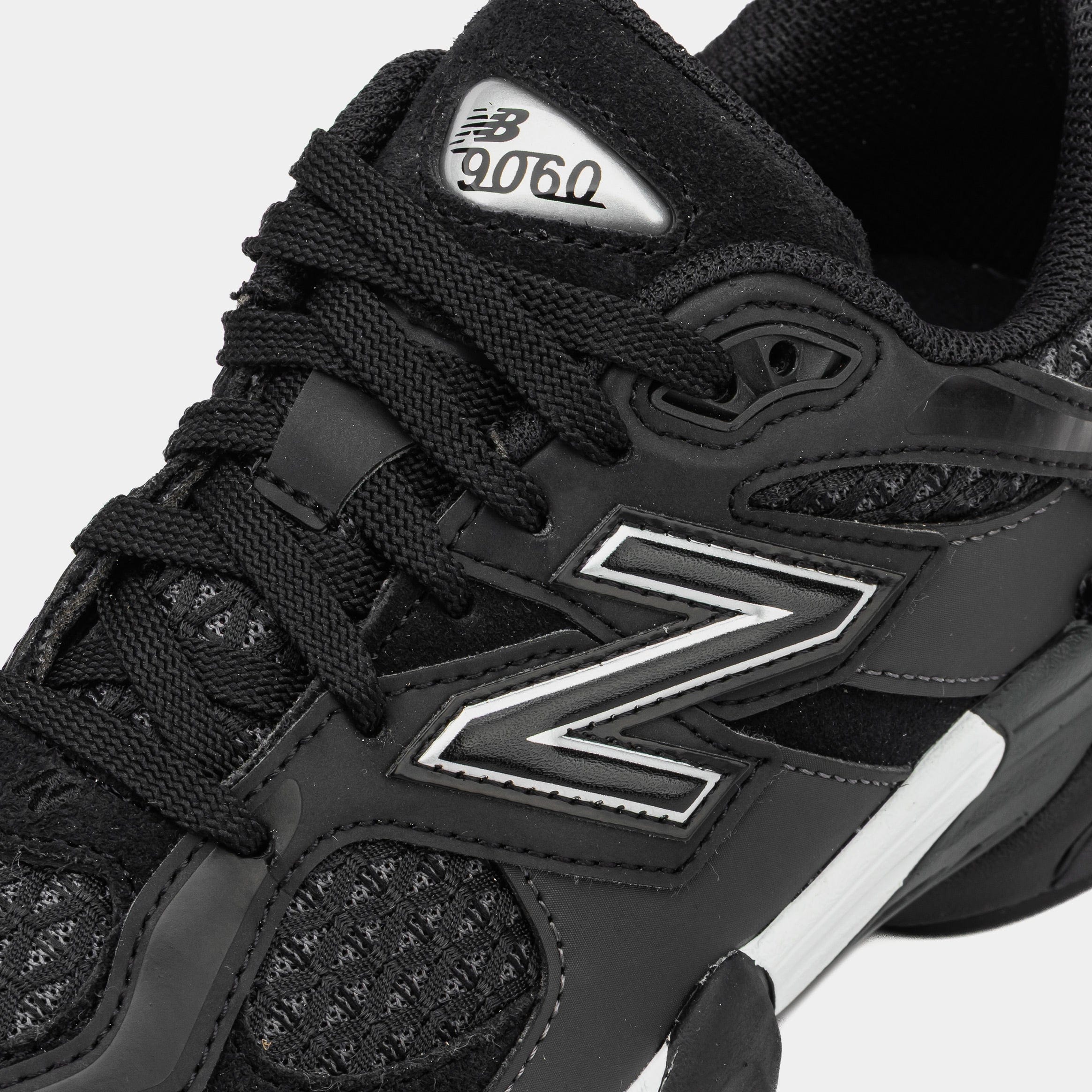 Newbalance Shoe Palace Exclusive 9060 Grade School Lifestyle Shoes (Black/Silver)