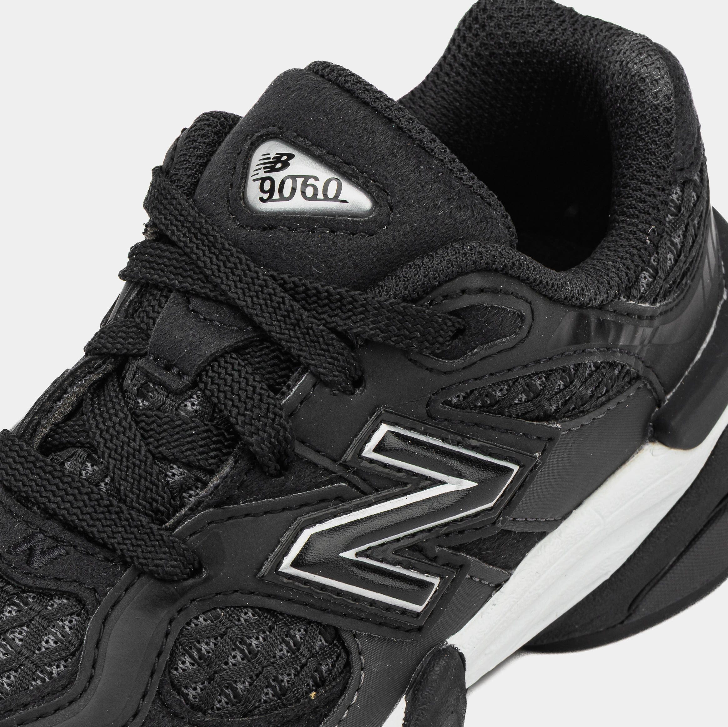 Newbalance Shoe Palace Exclusive 9060 Preschool Lifestyle Shoes (Black/Silver)