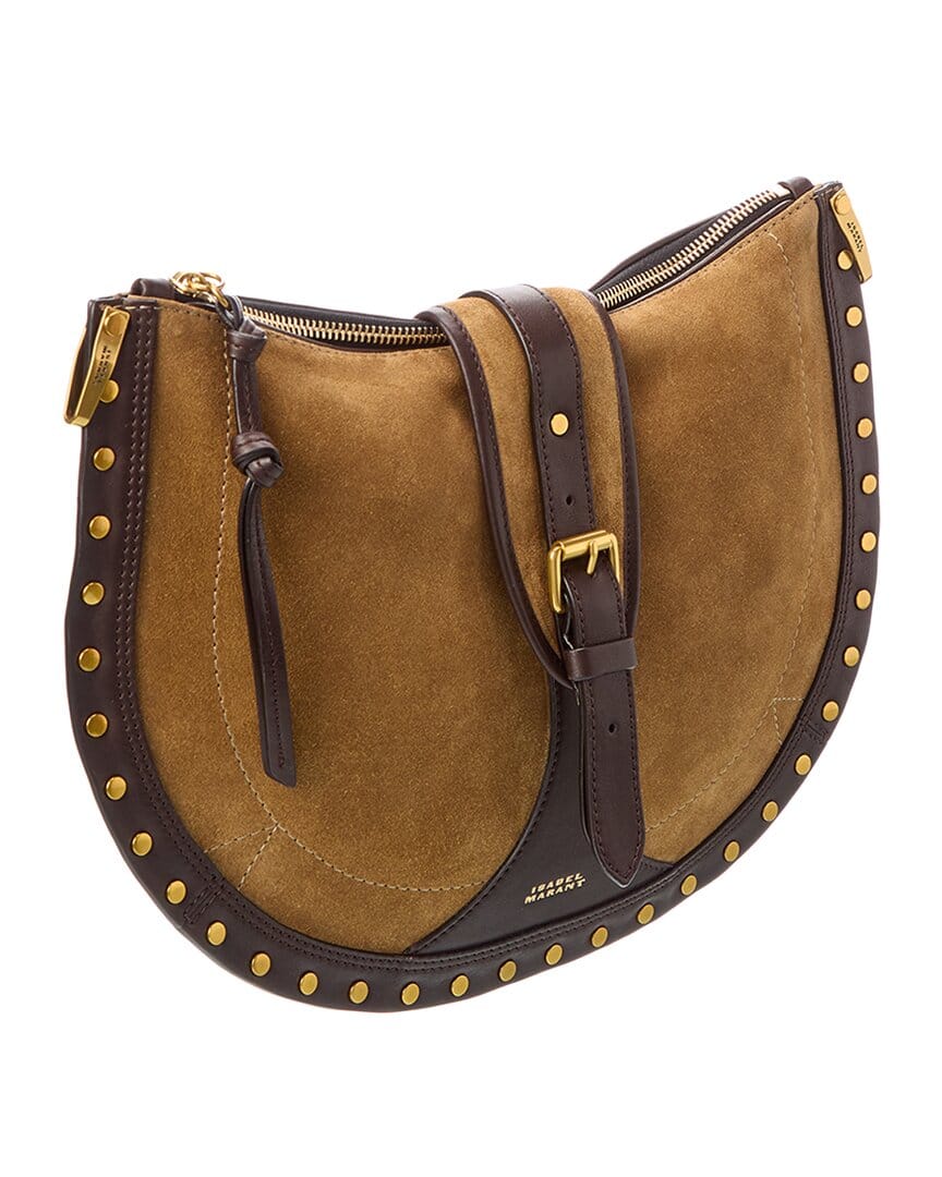 Isabel Marant Oskan Suede & Leather Shoulder Bag