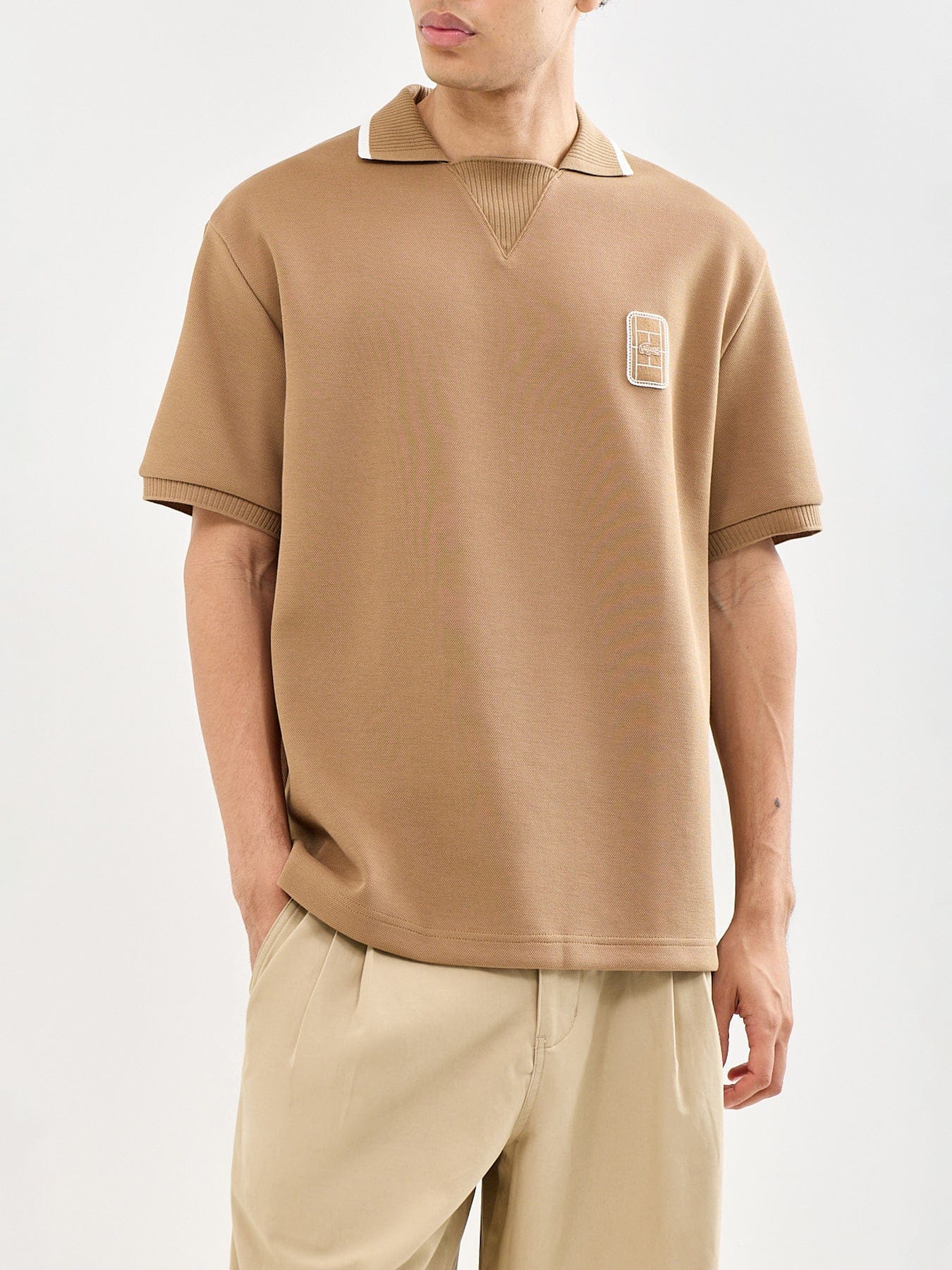 Lacoste Classic Cotton Polo Shirt Tan