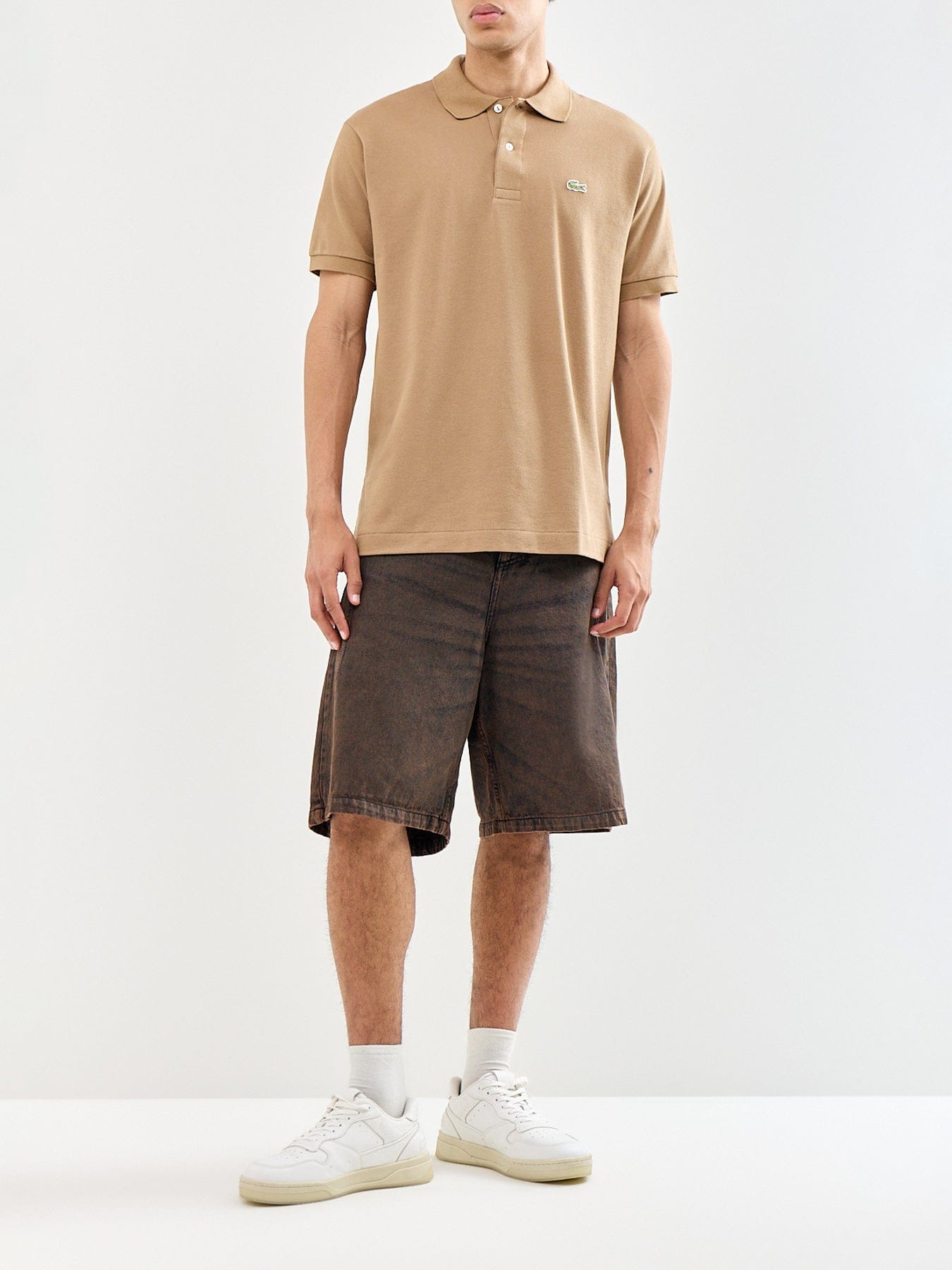 Lacoste Classic Cotton Polo Shirt Beige