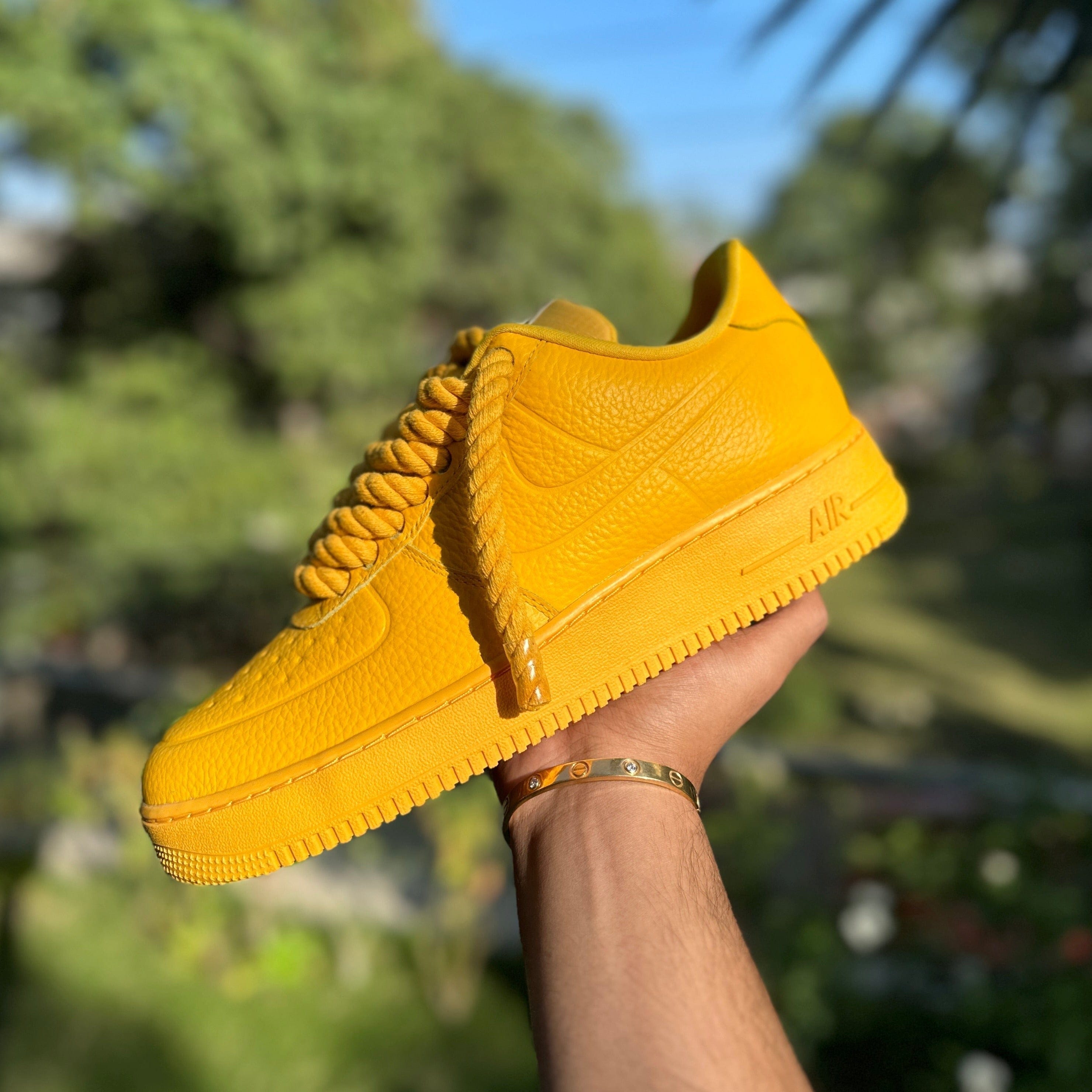 Mdcustoms 07 PRO - TECH UNIVERSITY GOLD ROPE AF1