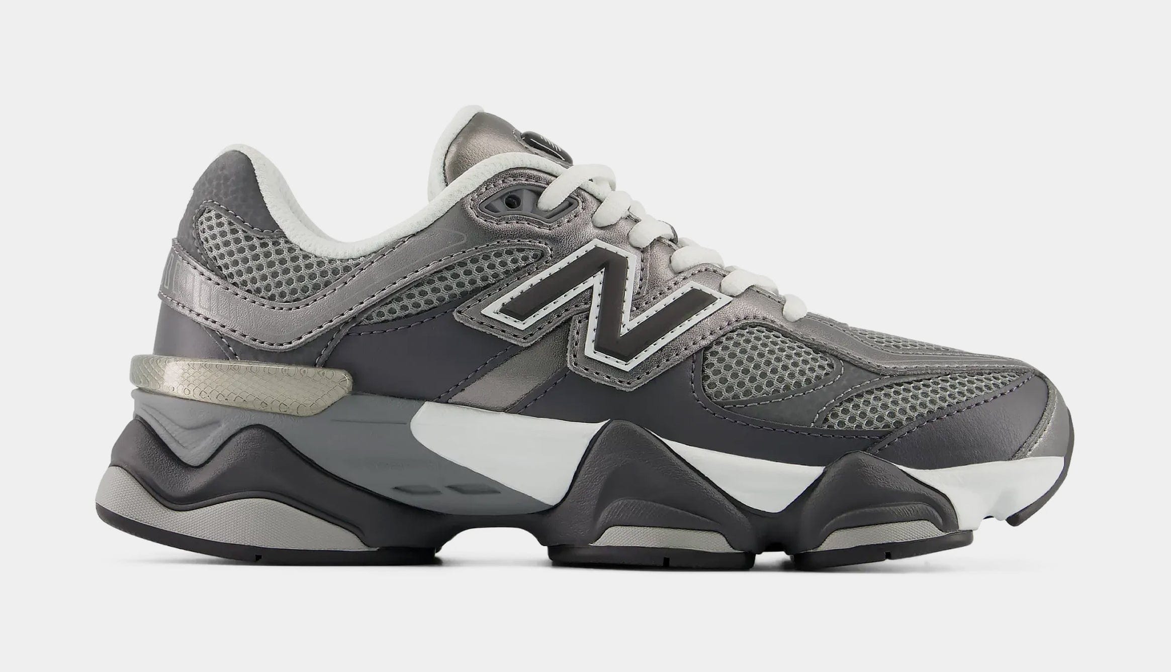 Newbalance 9060 Lace Grade School Lifestyle Shoes (Magnet/Faded Black)