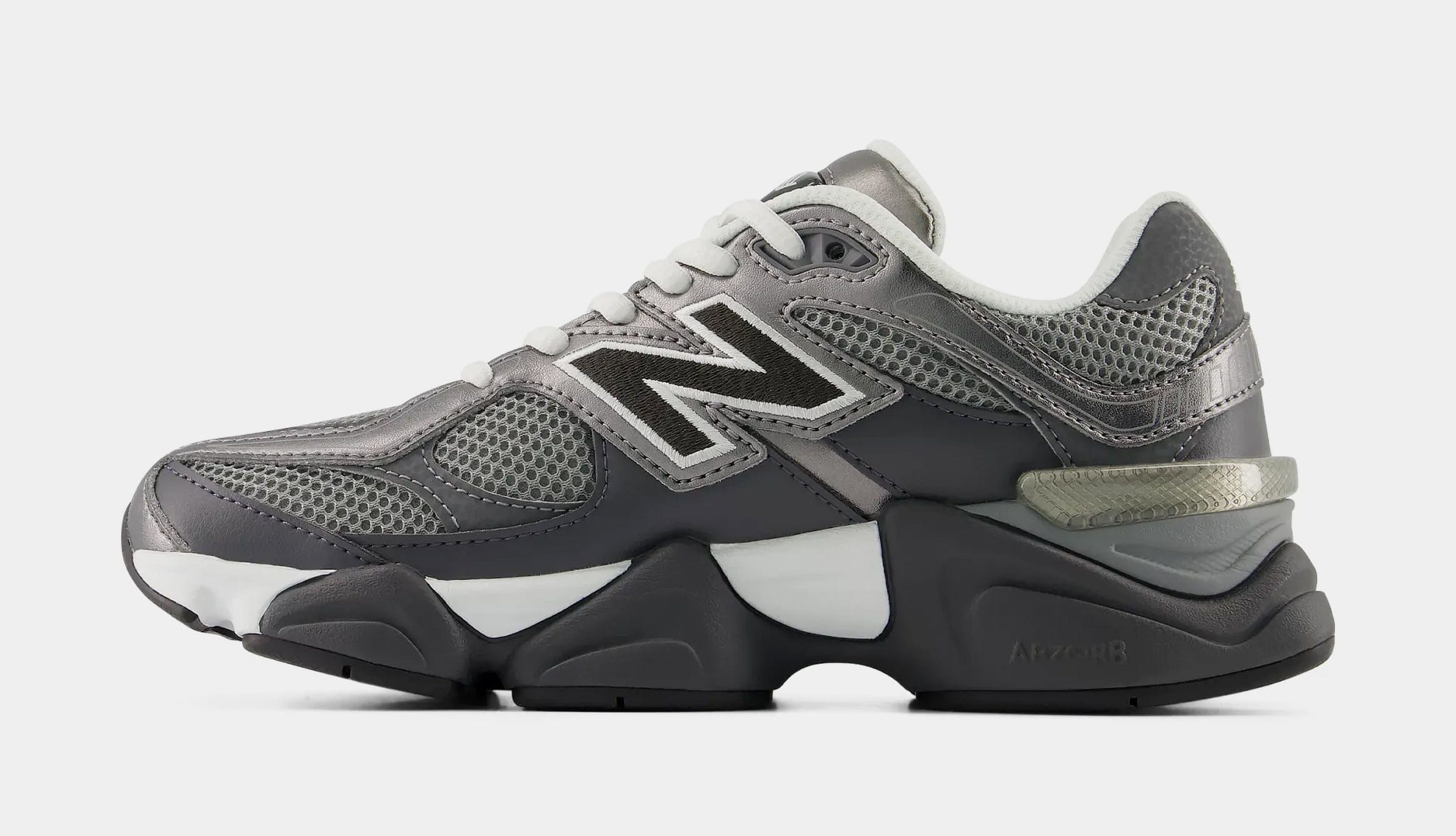 Newbalance 9060 Lace Grade School Lifestyle Shoes (Magnet/Faded Black)