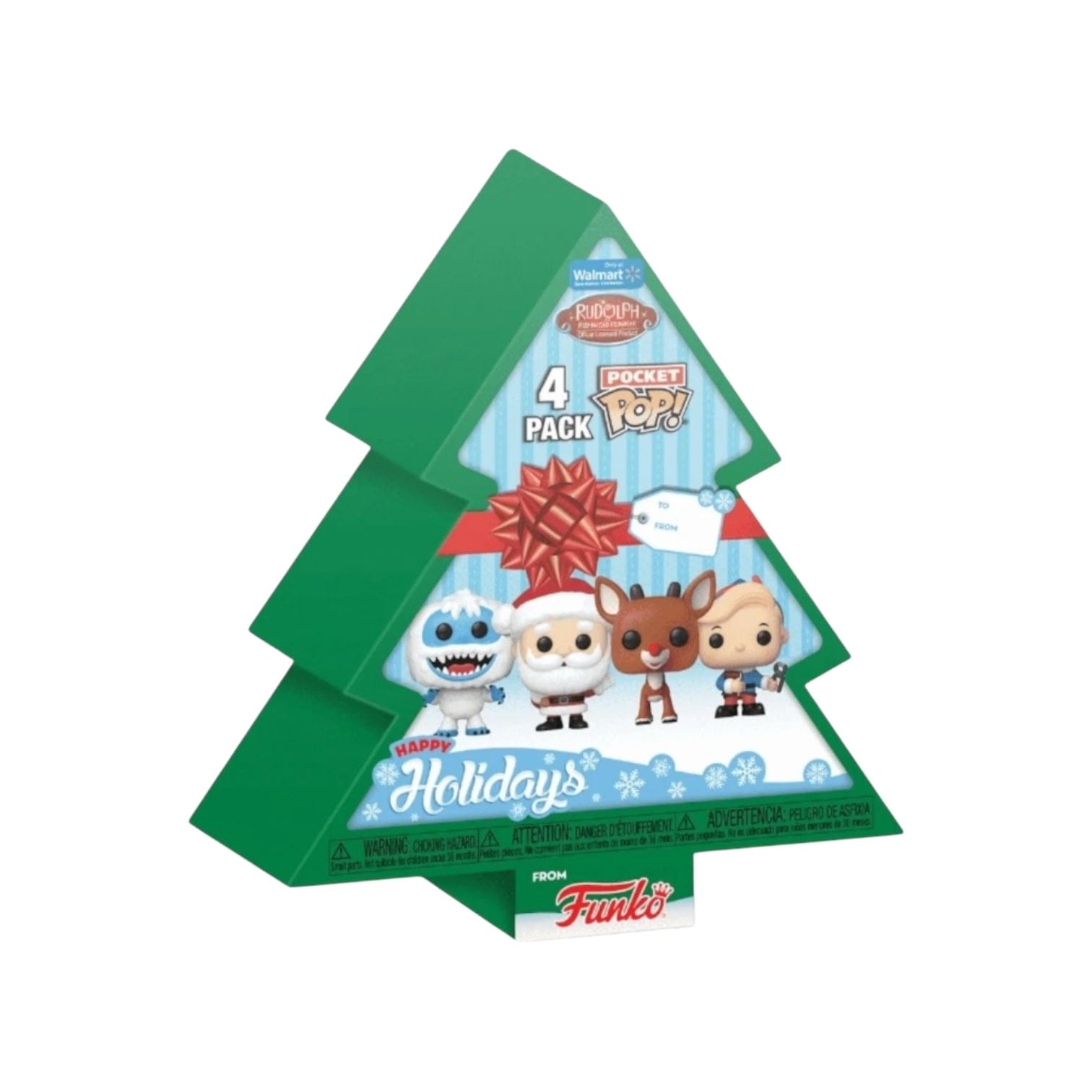 Funko Rudolph the Red - Nosed Reindeer Funko Pocket Pop - Happy Holidays 4 Pack