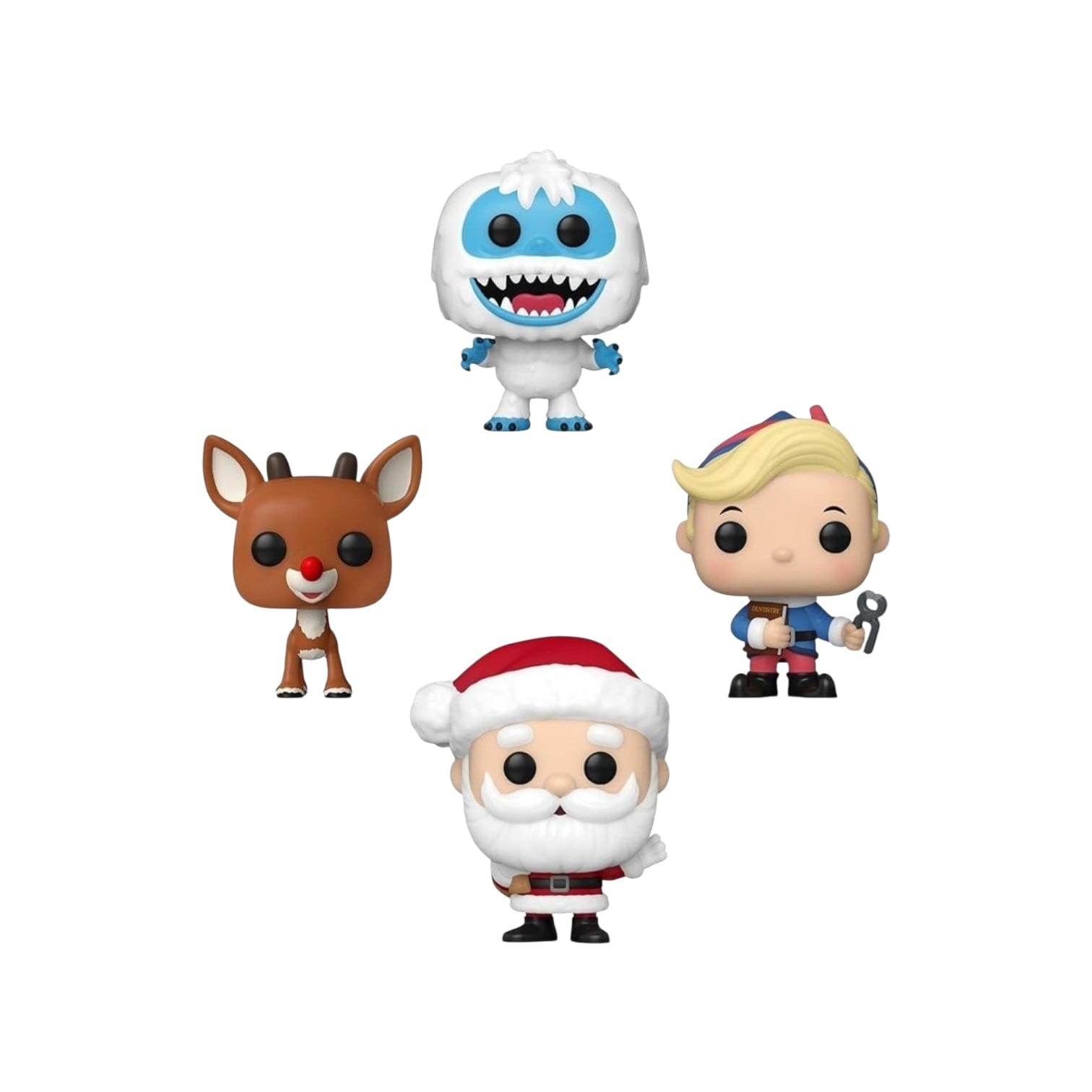 Funko Rudolph the Red - Nosed Reindeer Funko Pocket Pop - Happy Holidays 4 Pack
