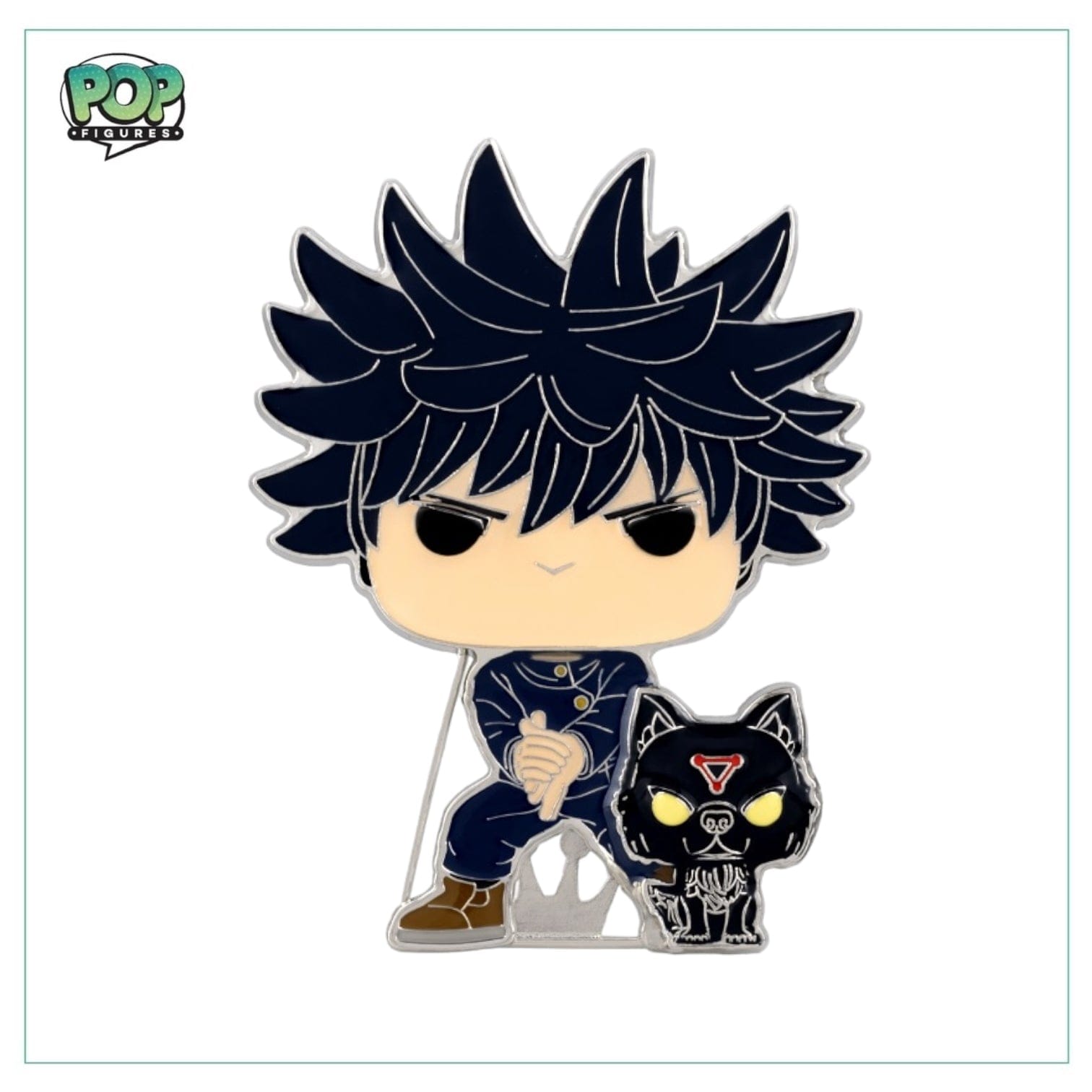 Funko Megumi Fushiguro #48 (Glows in the dark ) Funko Enamel Pop! Pin - Jujutsu Kaisen