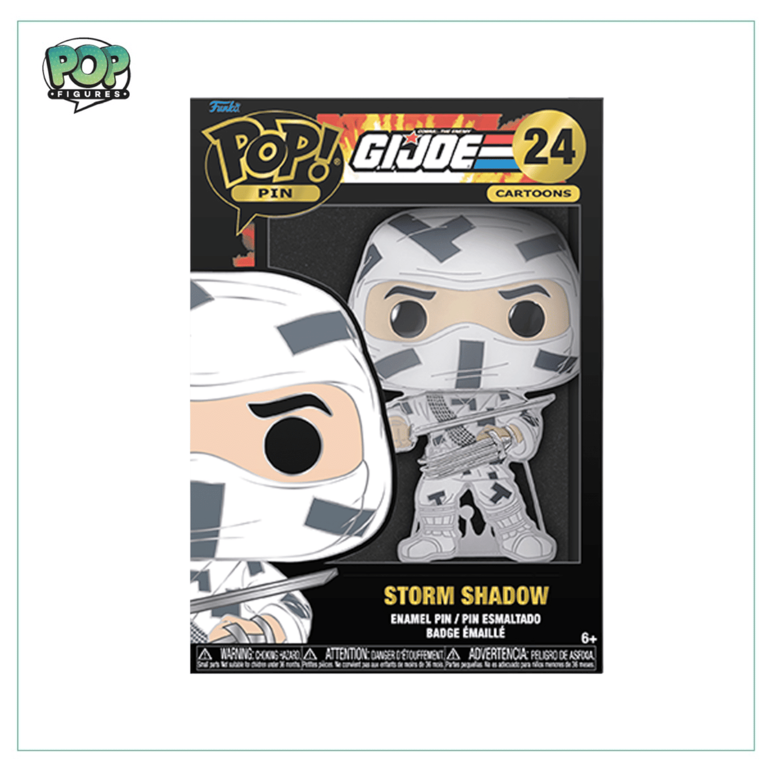 Funko Storm Shadow #24 Funko Enamel Pop Pin! - GI JOE