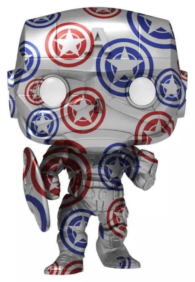 Funko Avengers (Video Game 2020) - Captain America Patriotic Age (Artist) with Protector