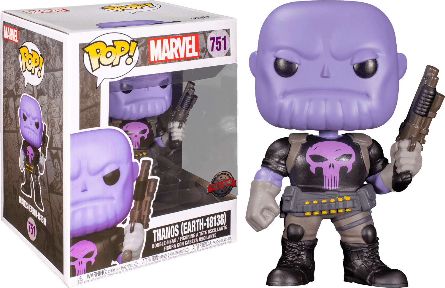 Funko Marvel - Punisher Thanos 6" US Exclusive Pop! Vinyl
