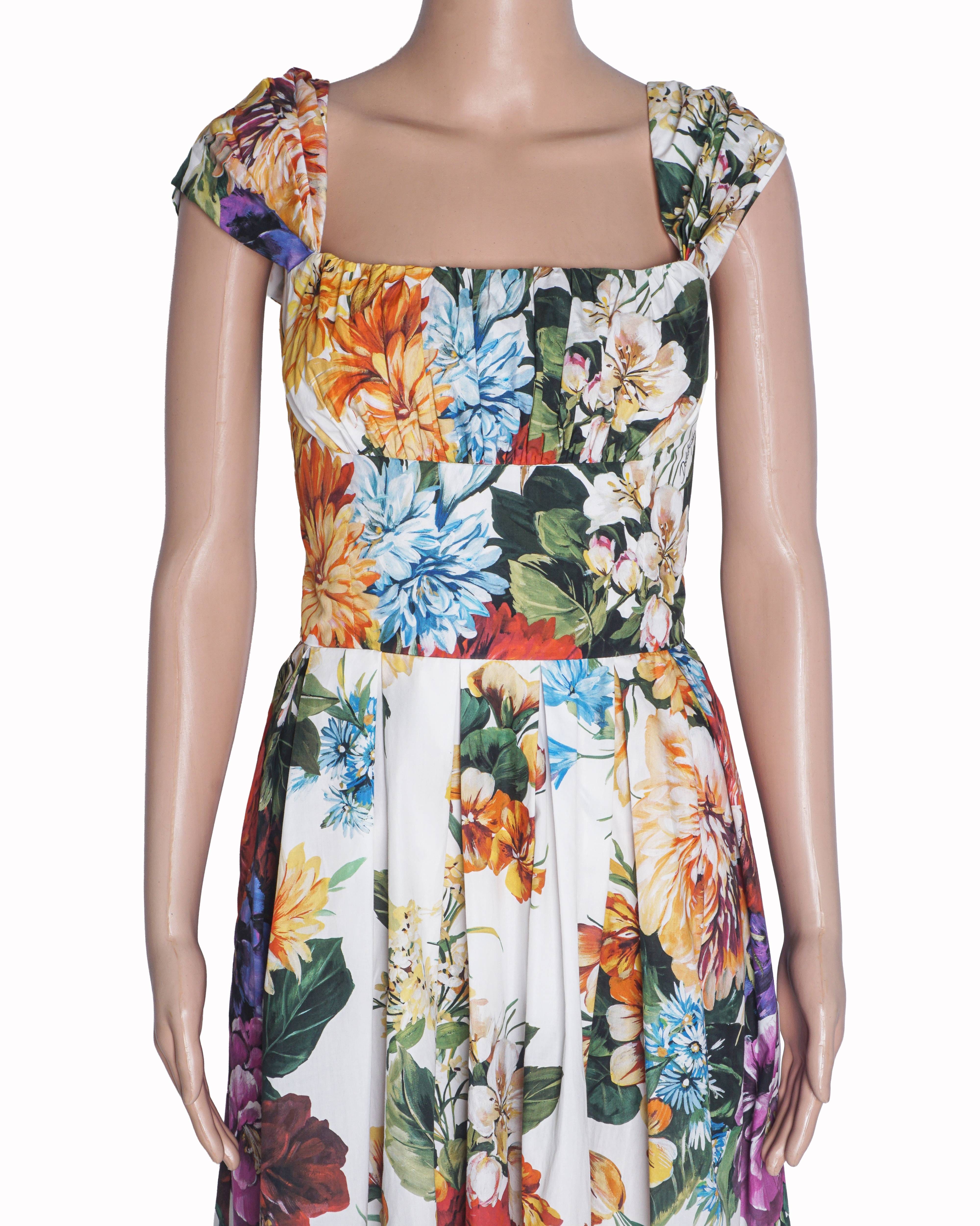 Dolce & Gabbana Floral - Print Midi Dress