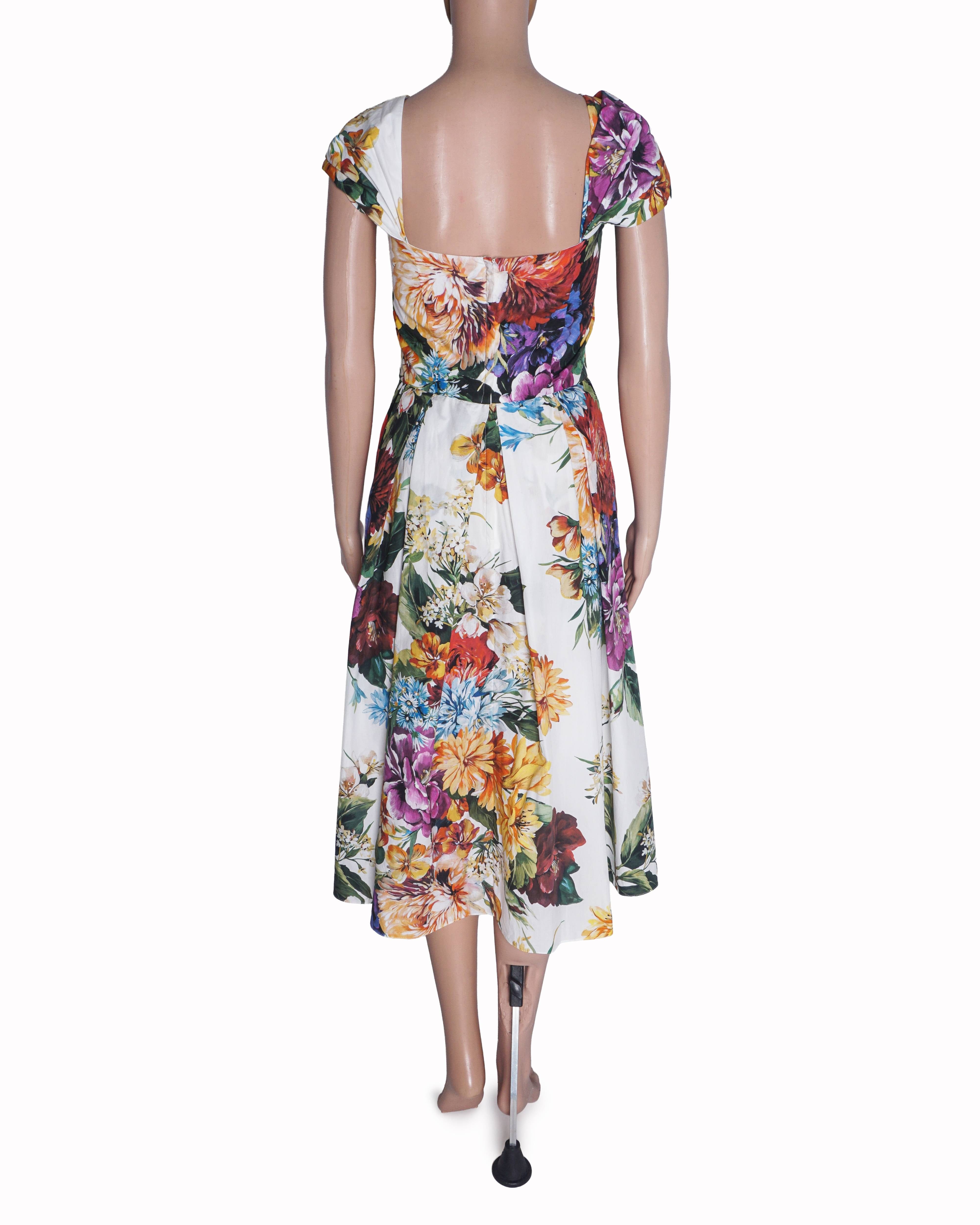 Dolce & Gabbana Floral - Print Midi Dress