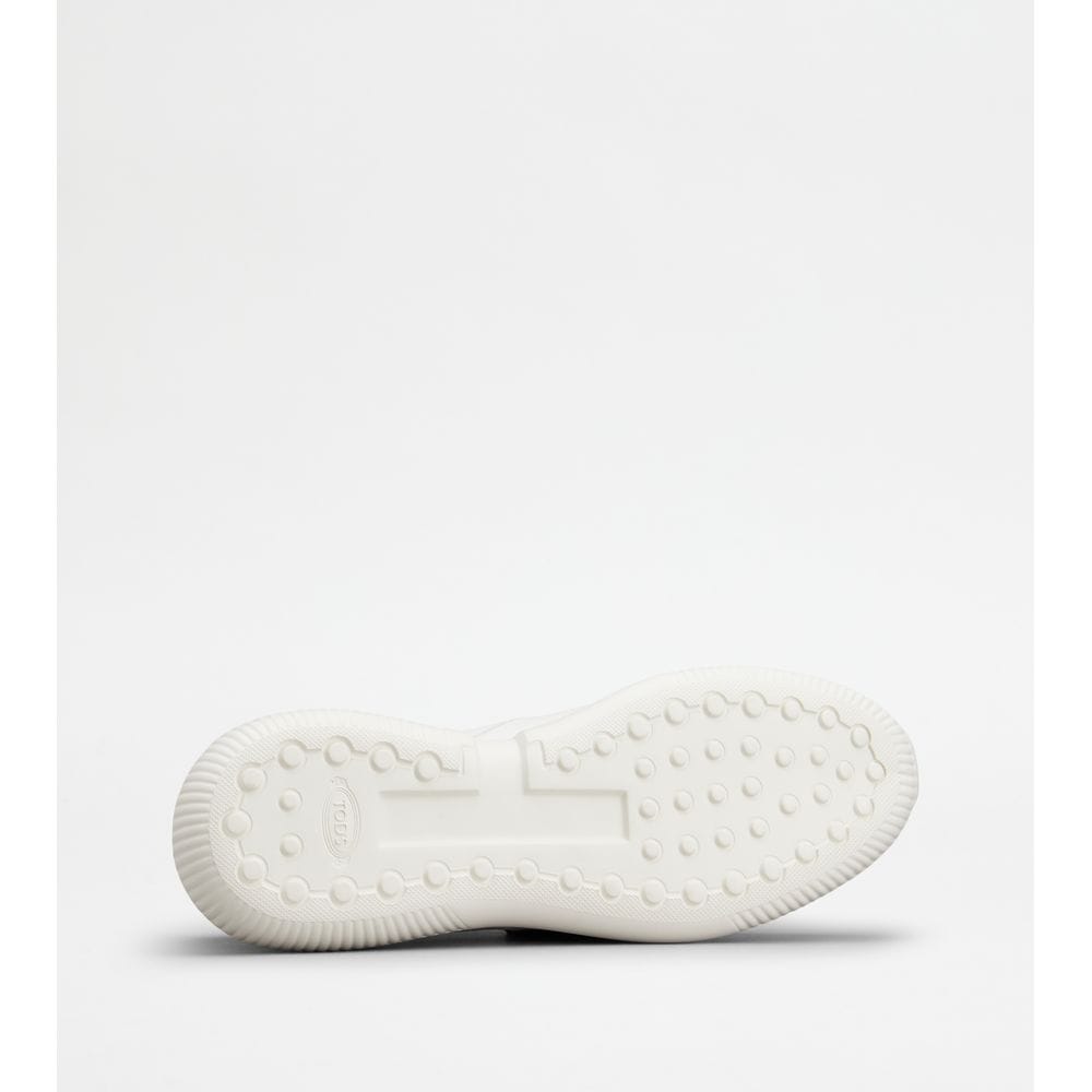 Tod's Tods No_Code Knit In Technical Fabric And Leather White Mens