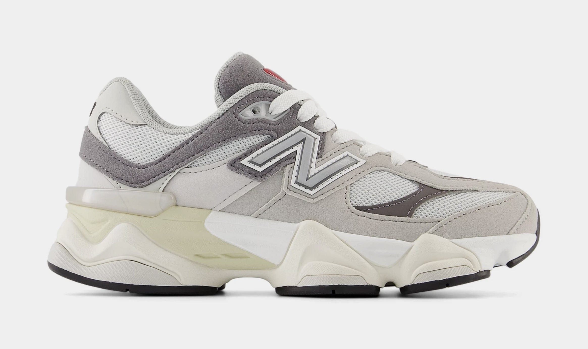 Newbalance 9060 Grade School Lifestyle Shoes (Grey/White)