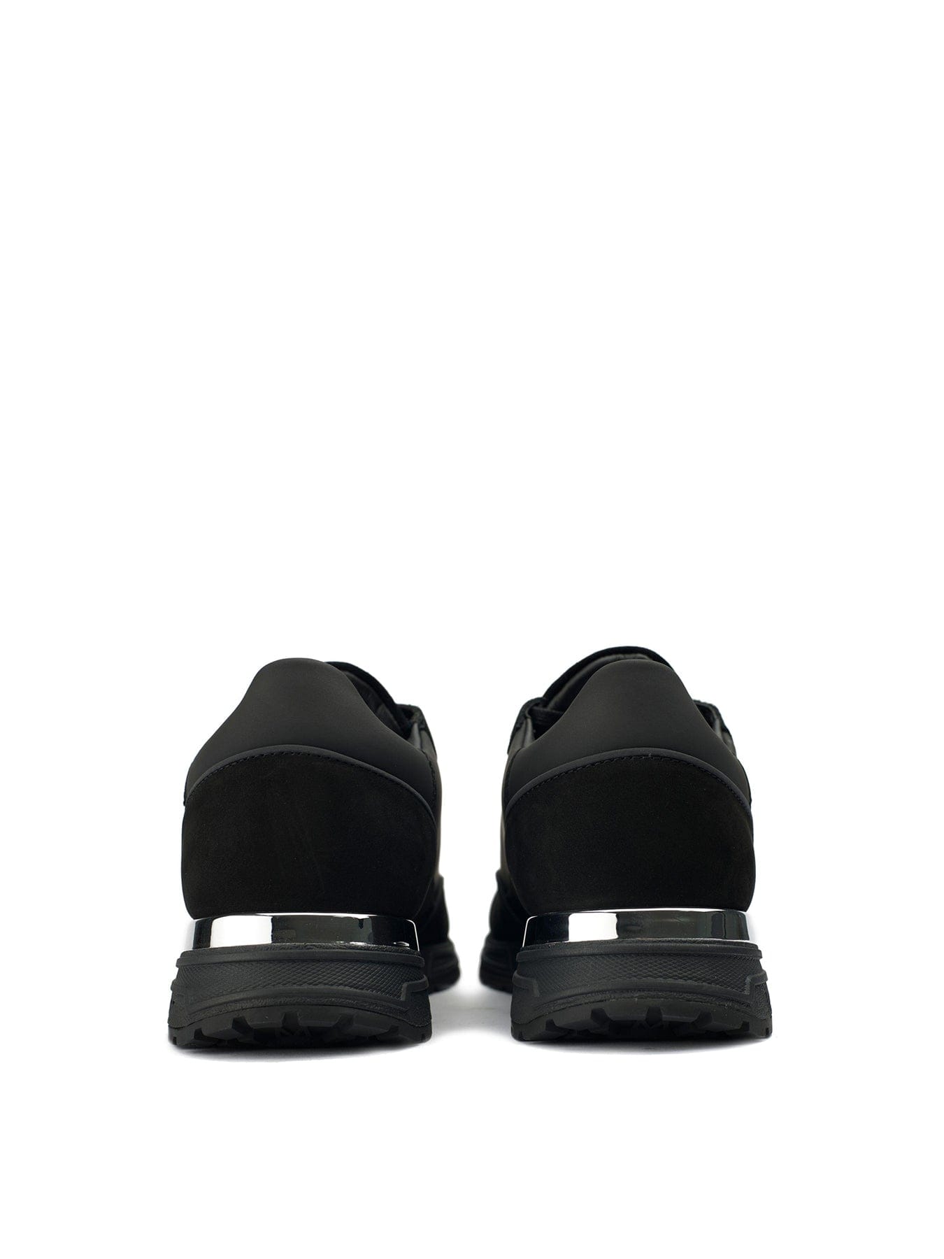 Mallet Popham Leather Trainers Black