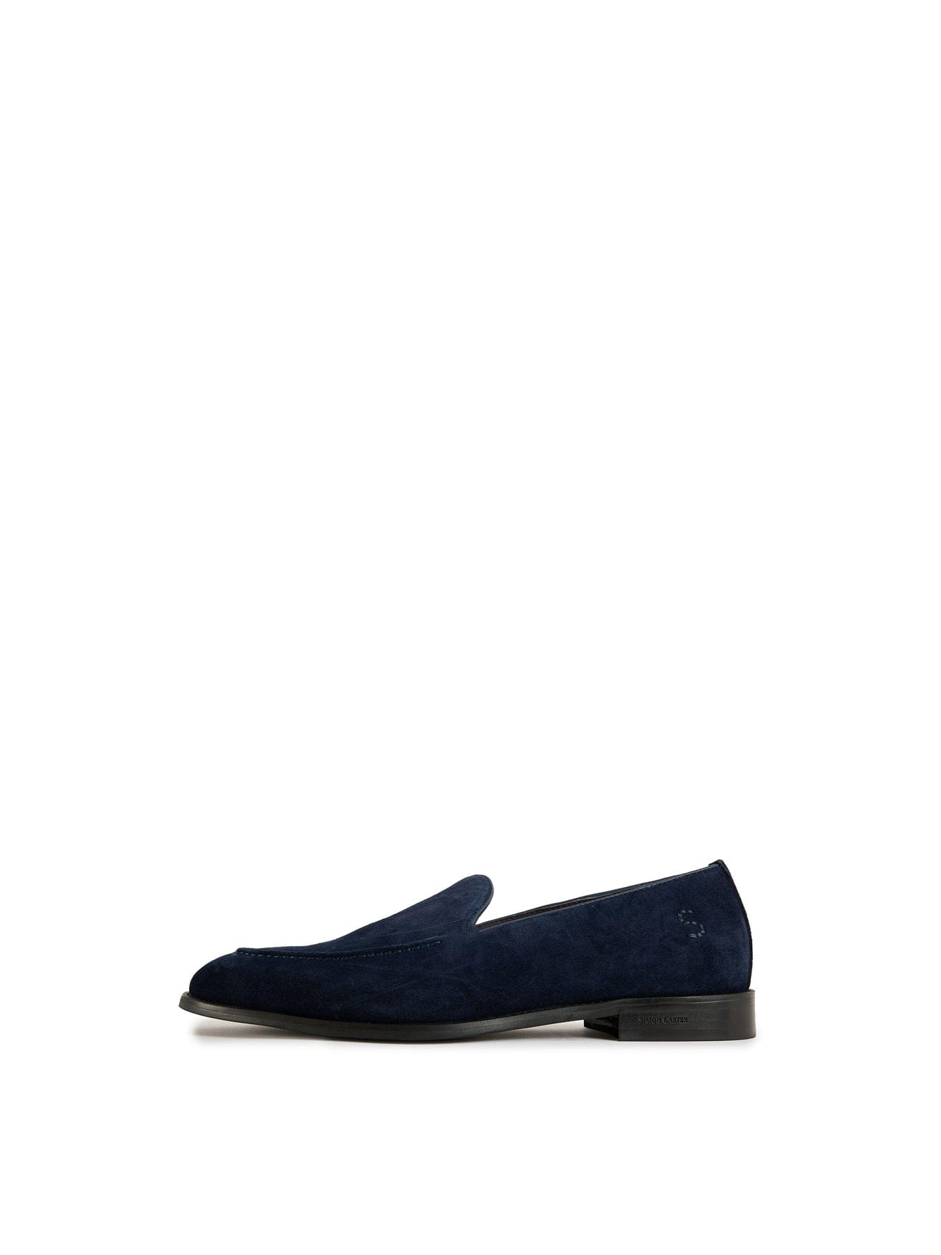 Simon Carter Fes Loafer Suede Shoes Navy