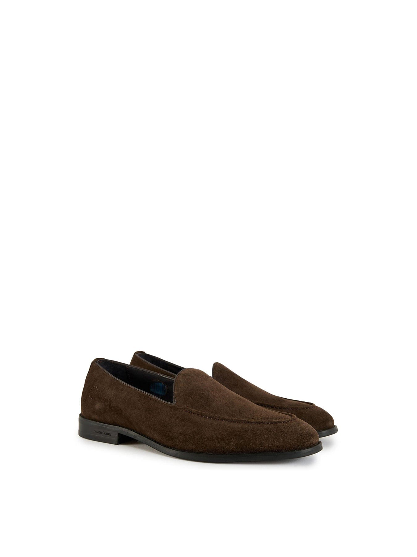 Simon Carter Fes Loafer Suede Shoes Brown
