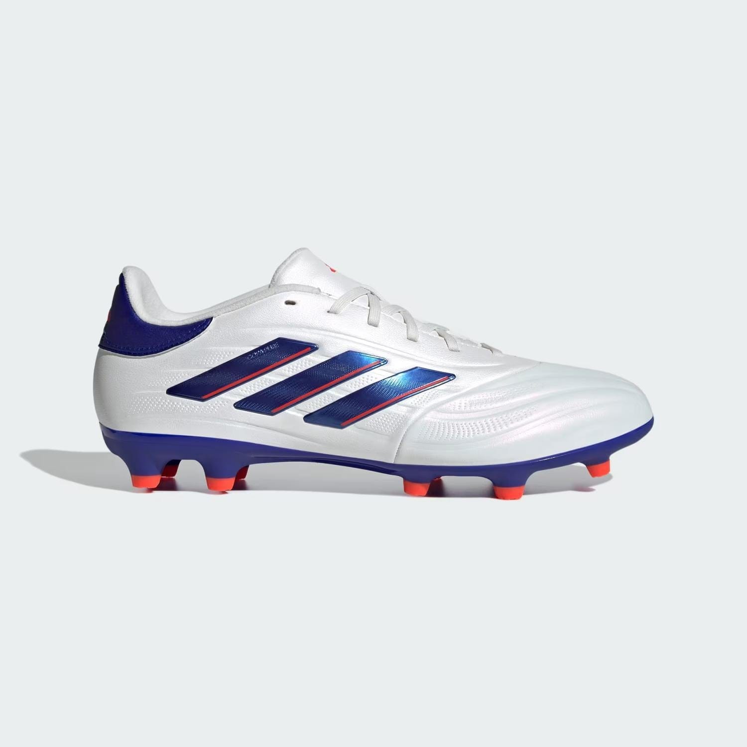 WHITE* Men's Copa Pure 2 Pro Fg Shoes In Cloud White / Lucid Blue / Solar Red