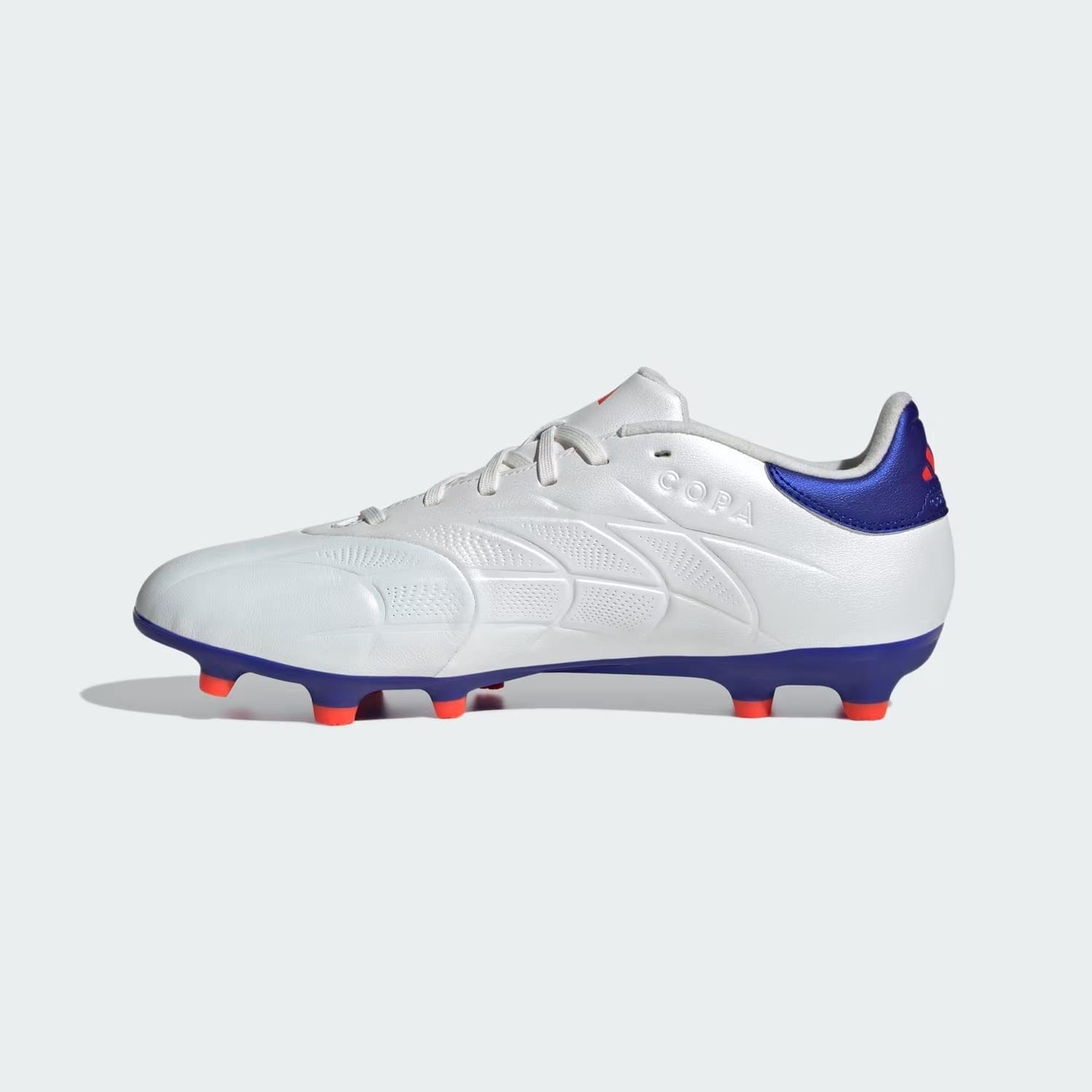 WHITE* Men's Copa Pure 2 Pro Fg Shoes In Cloud White / Lucid Blue / Solar Red
