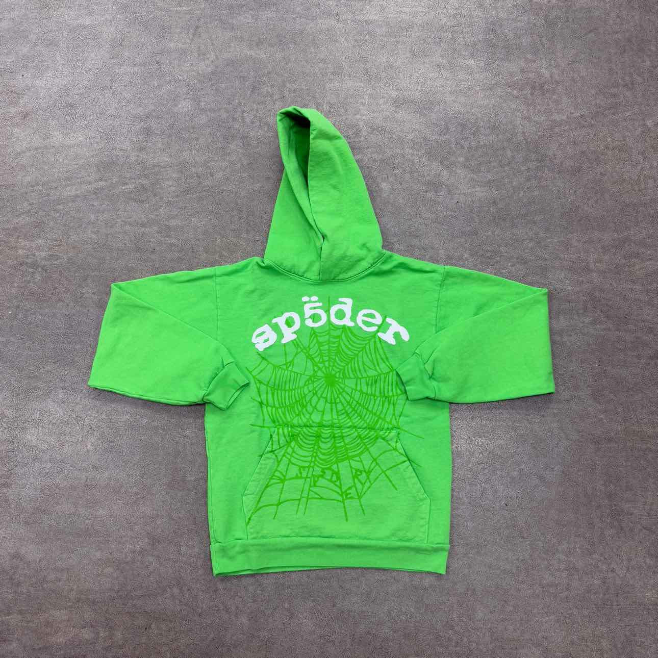 Sp5der Hoodie LEGACY Green New Size XL