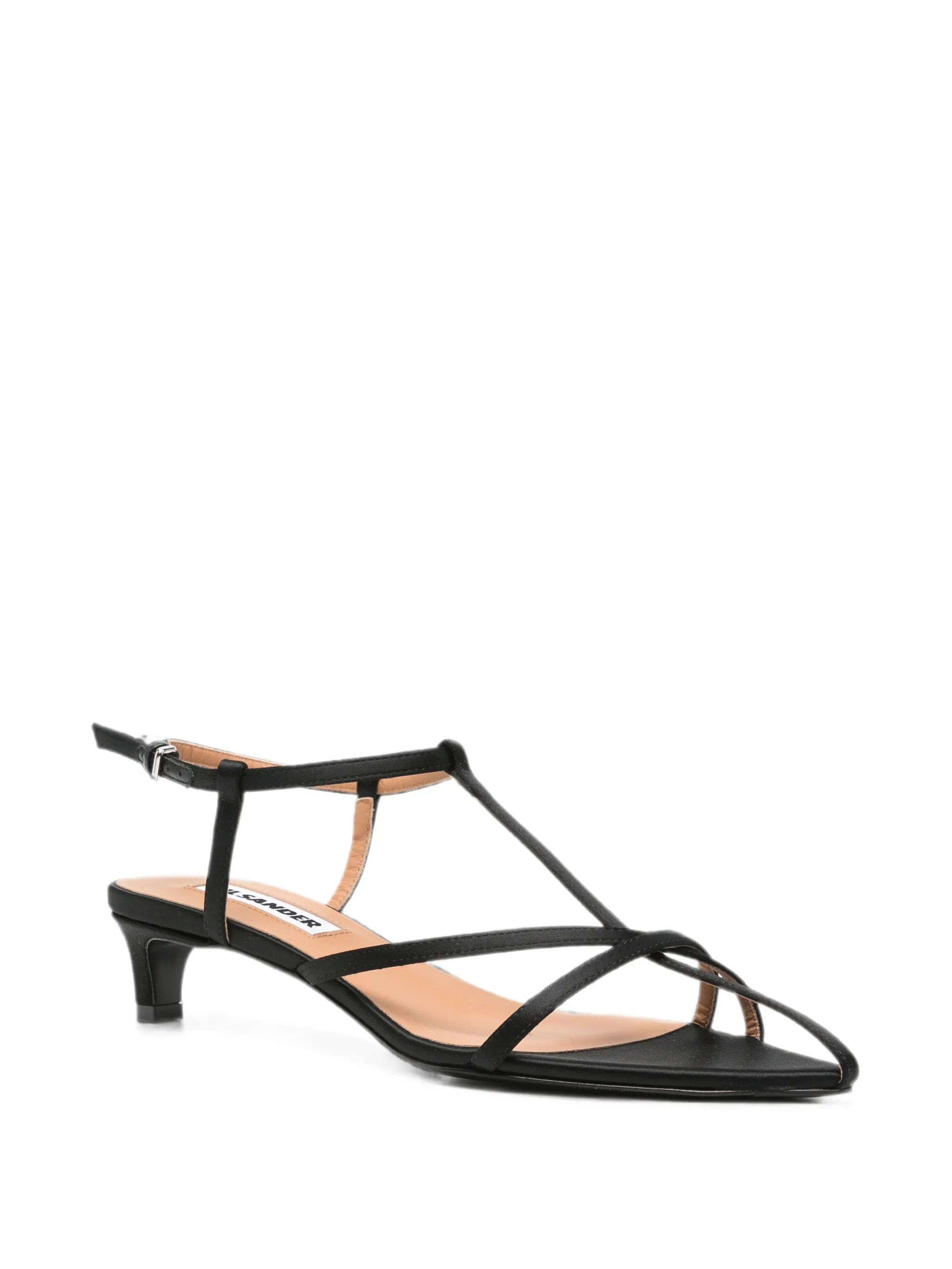 Jil Sander strappy pointed - toe sandals