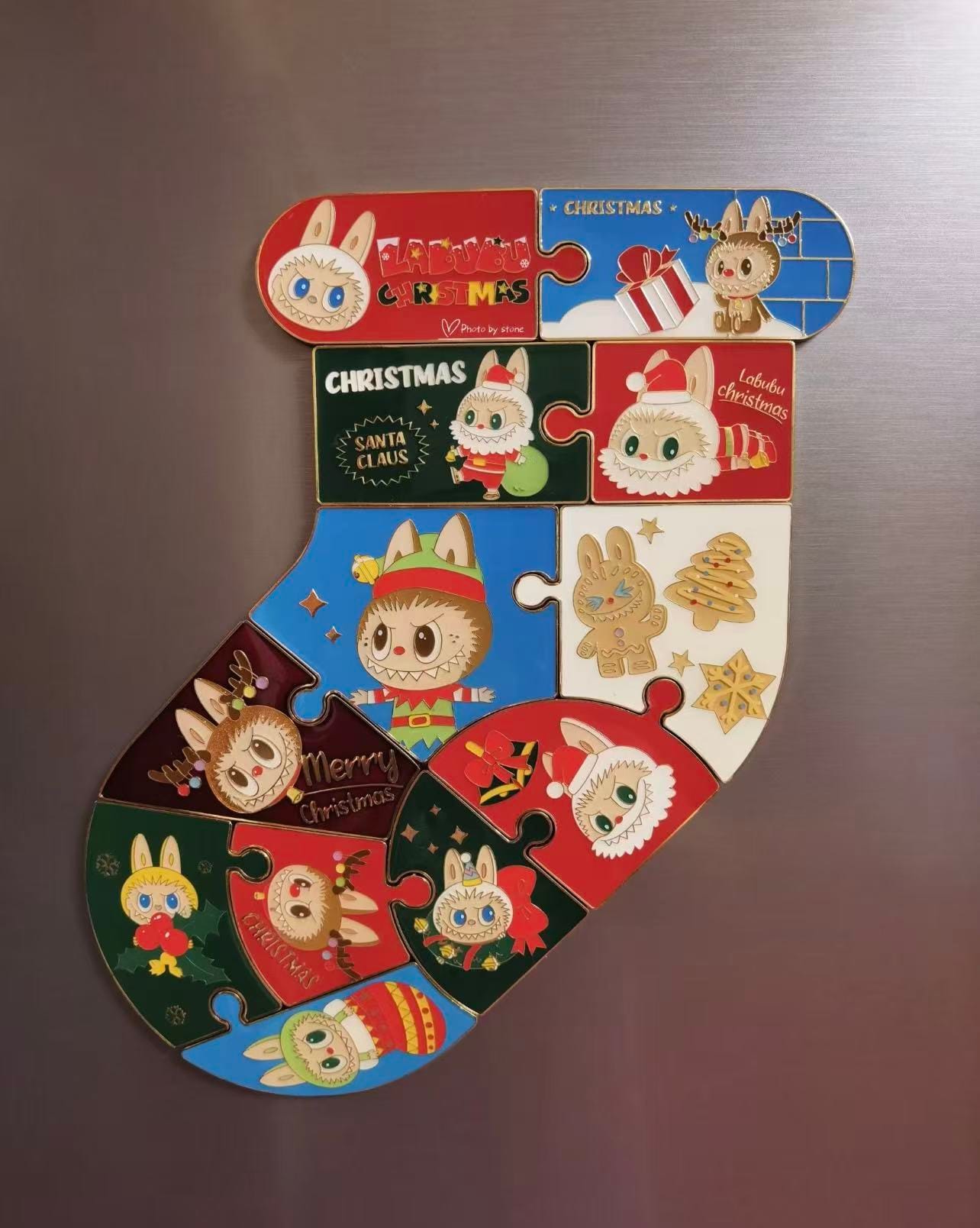 The Monsters Labubu 2021 Christmas Fridge Magnet Series