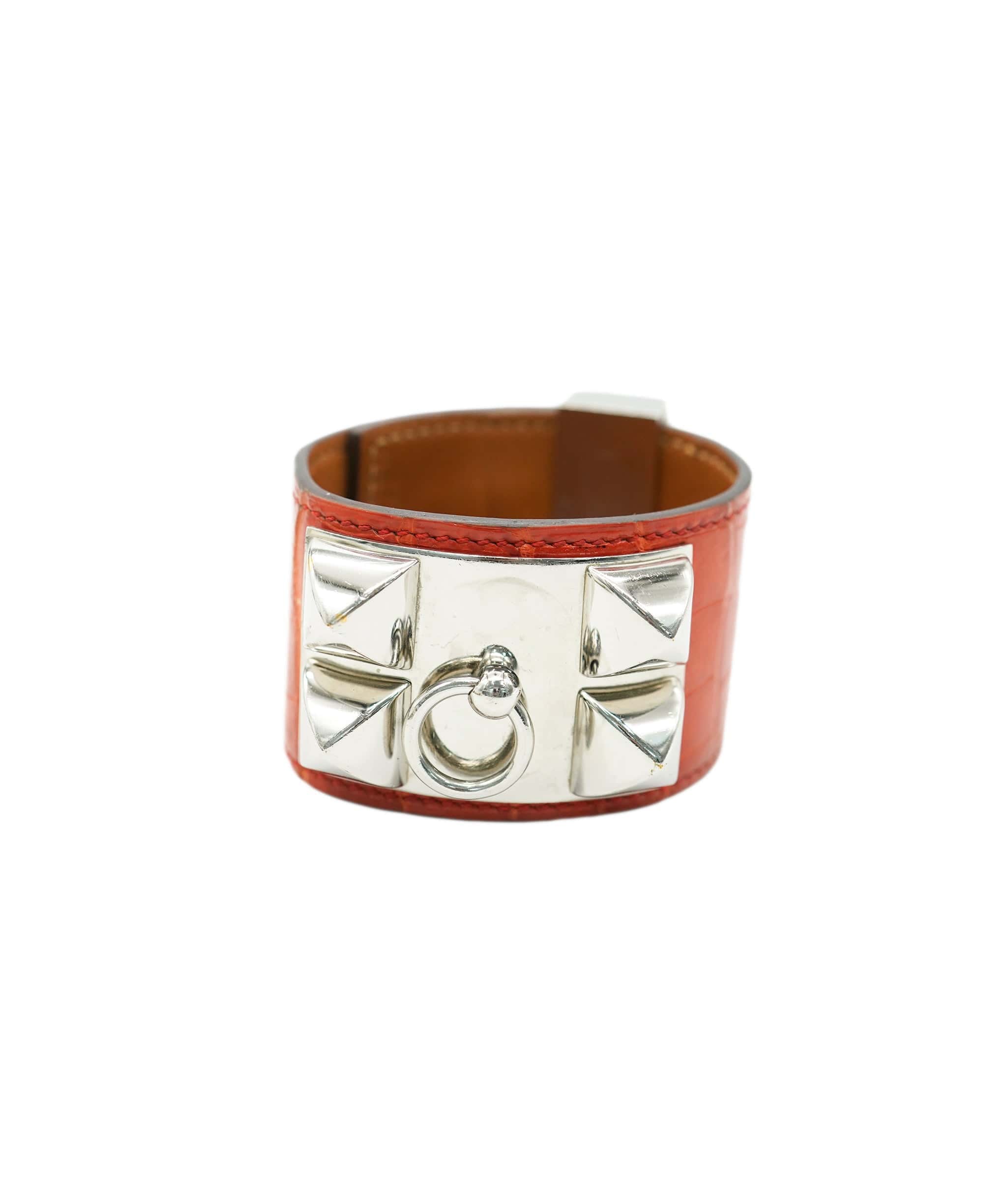 Hermès CDC Bracelet - Orange Alligator ALC2157
