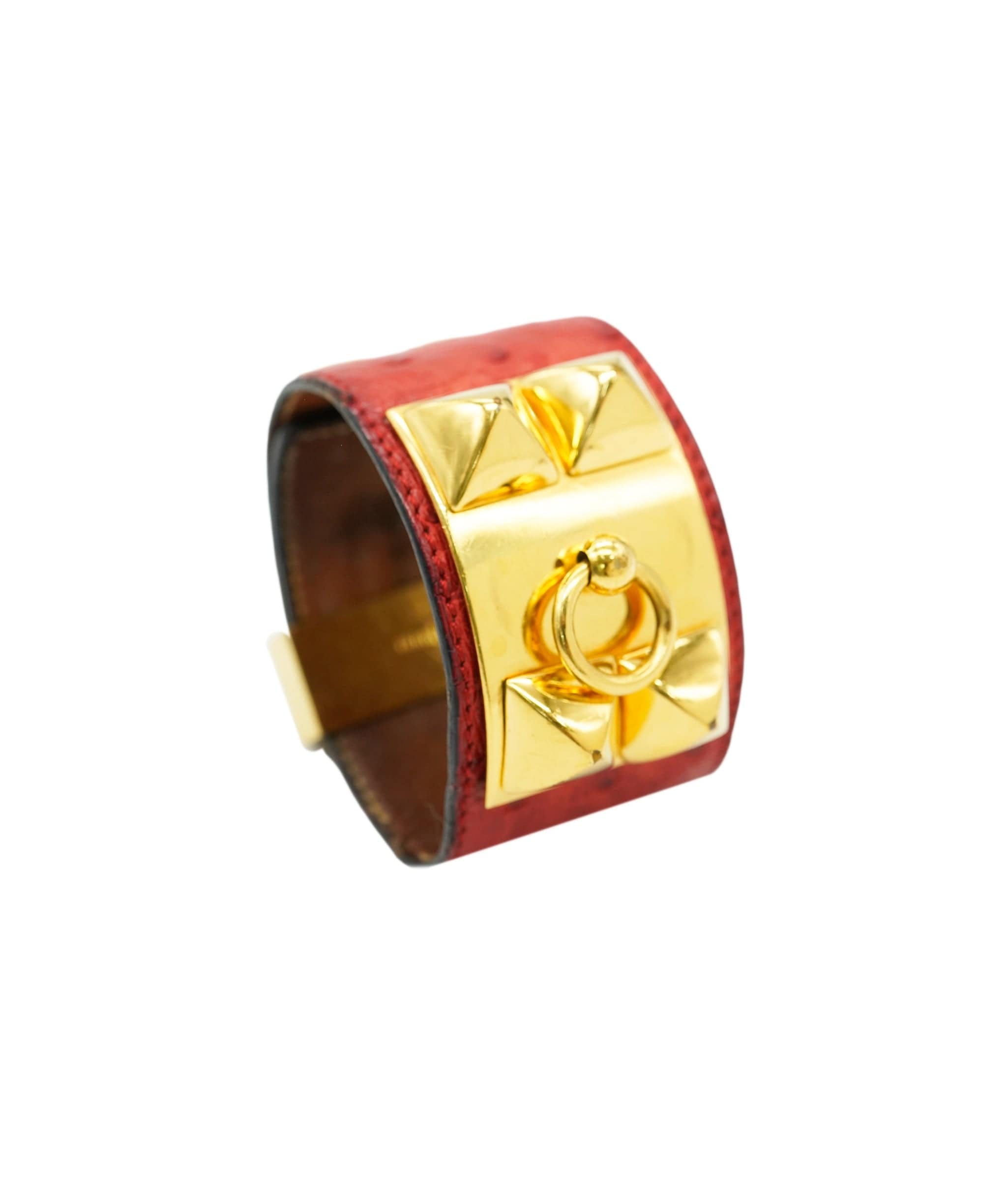 Hermès CDC Bracelet - Red Ostrich ALC2156