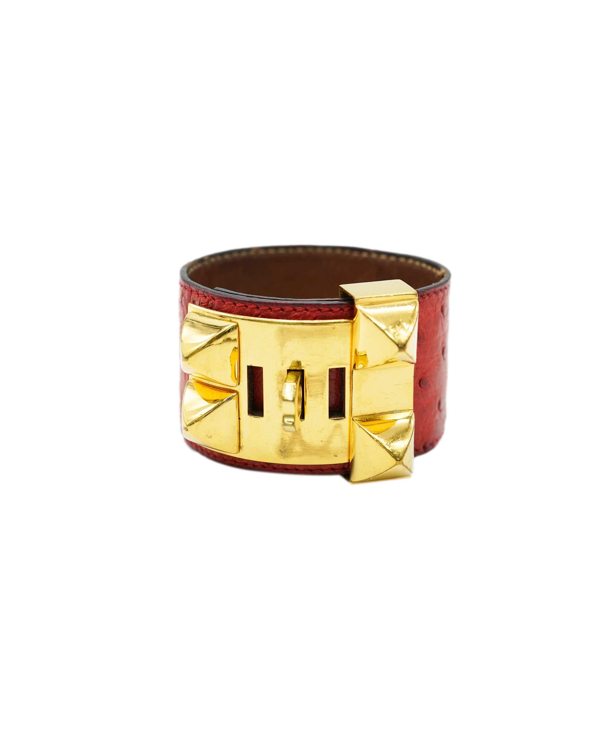 Hermès CDC Bracelet - Red Ostrich ALC2156