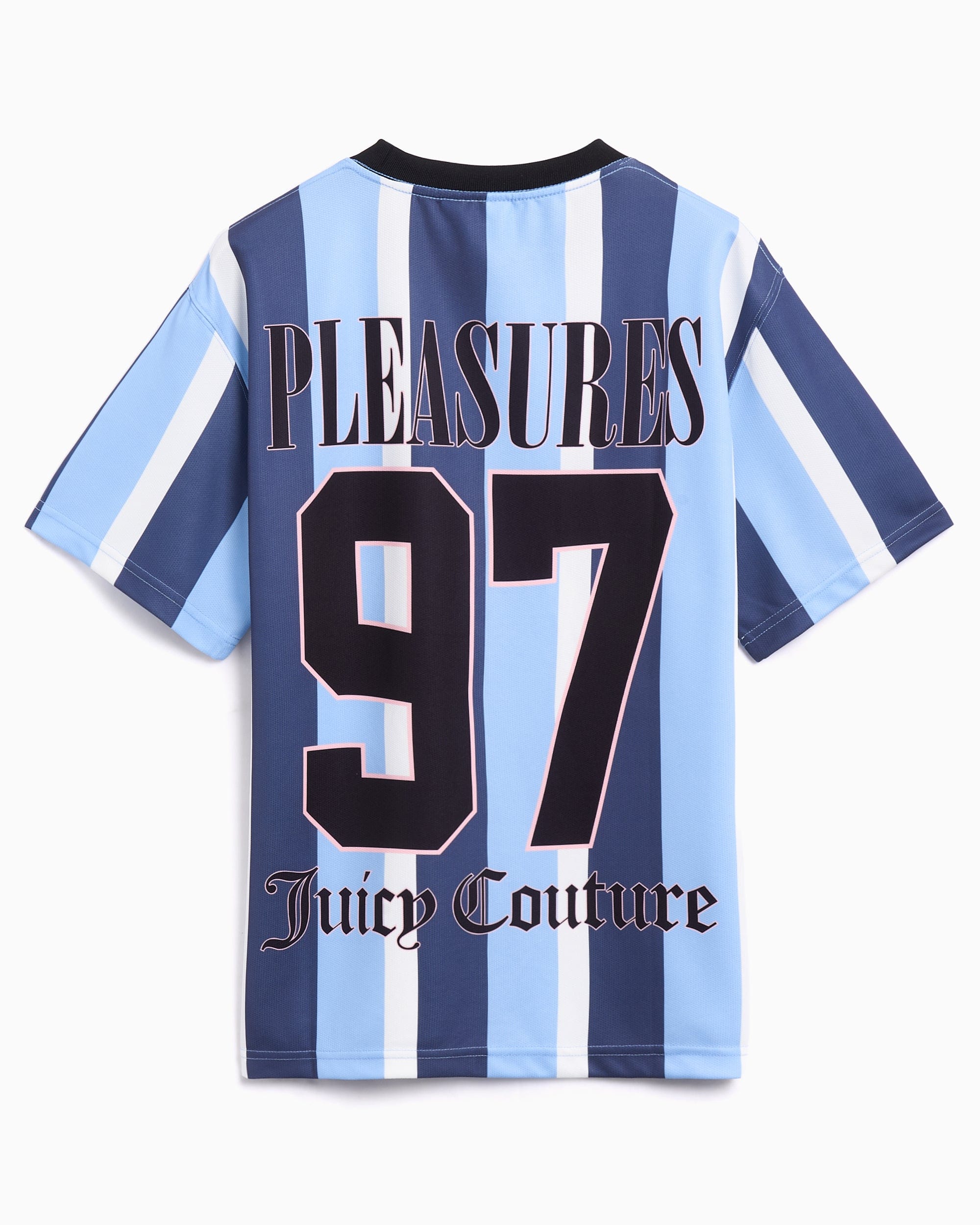 Pleasures Camiseta de rayas Relaxed Pleasures x Juicy Couture JPFC Sport para hombre