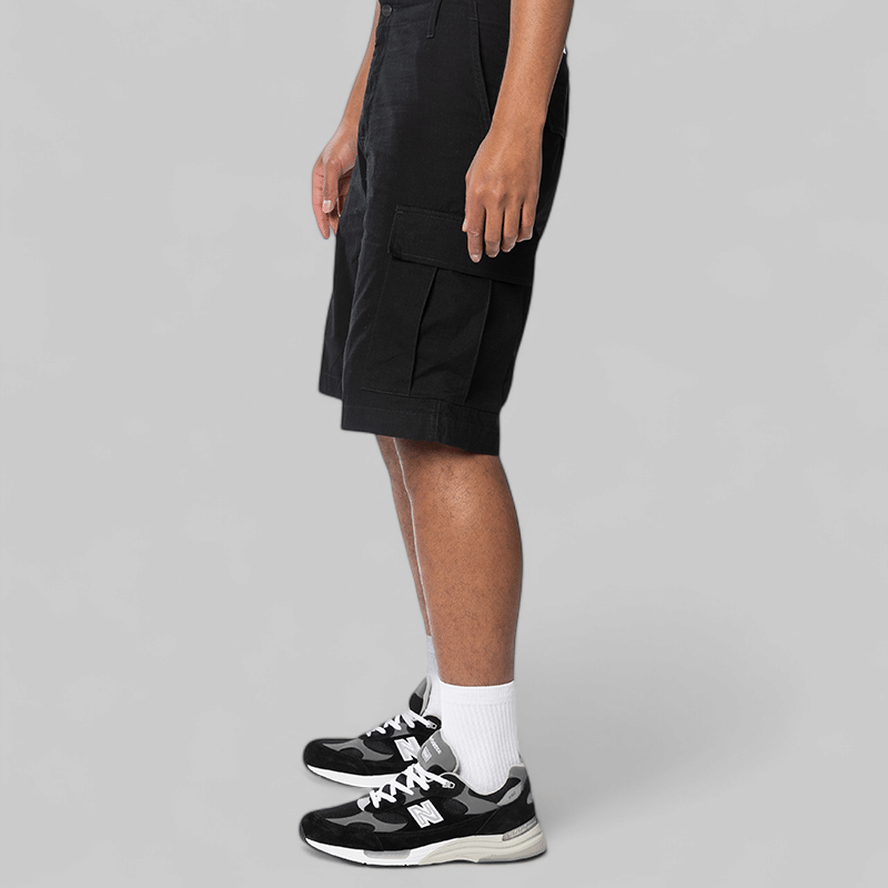 Carhartt WIP Regular Cargo Short - Black Rinsed