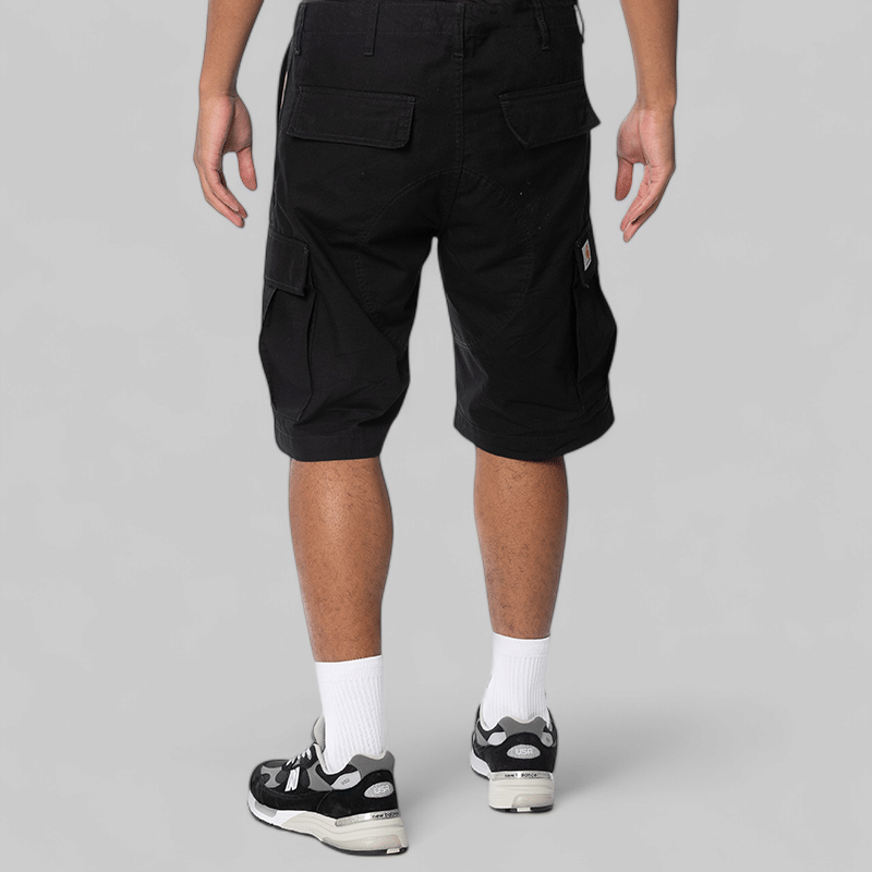 Carhartt WIP Regular Cargo Short - Black Rinsed