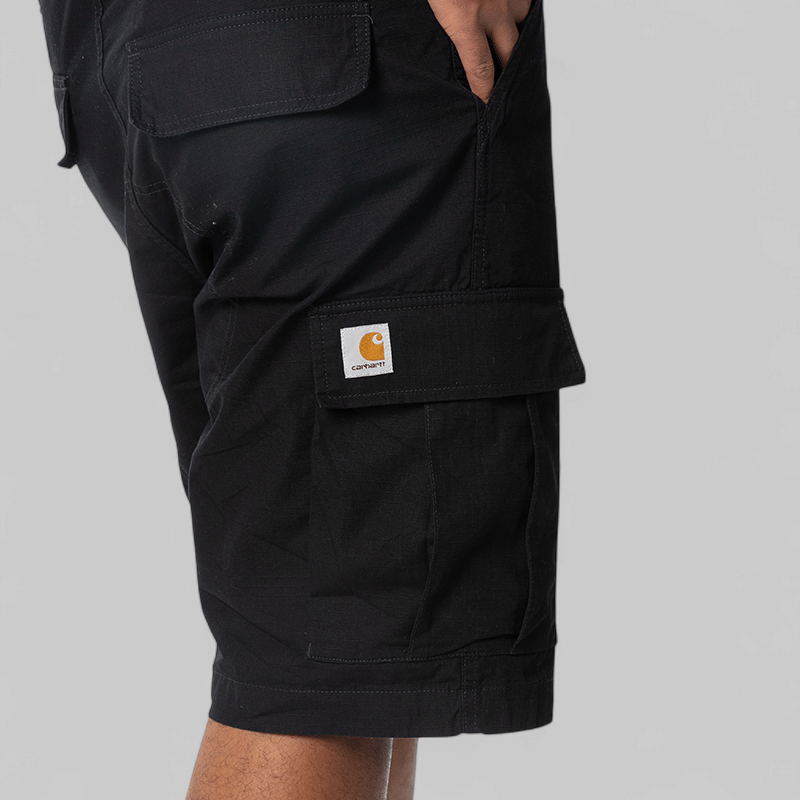 Carhartt WIP Regular Cargo Short - Black Rinsed
