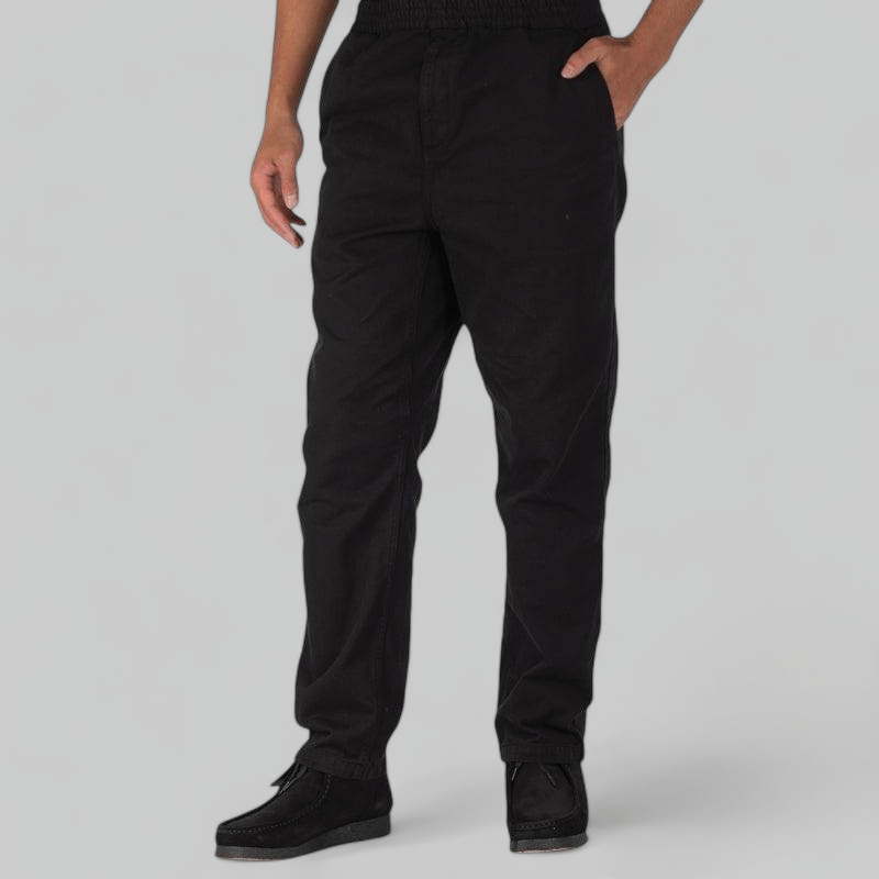 Carhartt WIP Flint Pant - Black Garment Dyed
