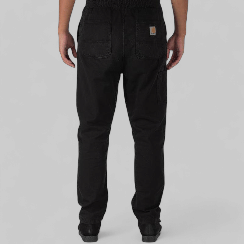 Carhartt WIP Flint Pant - Black Garment Dyed