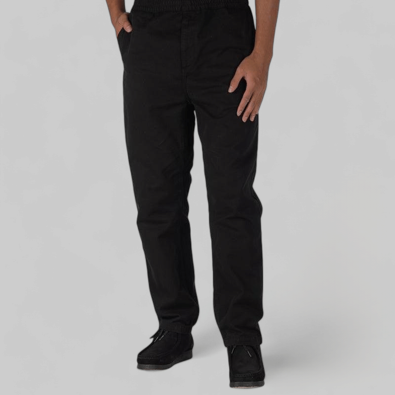 Carhartt WIP Flint Pant - Black Garment Dyed