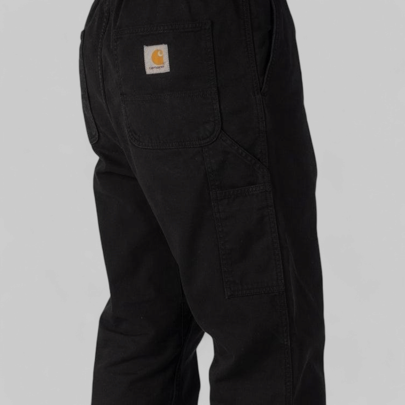 Carhartt WIP Flint Pant - Black Garment Dyed