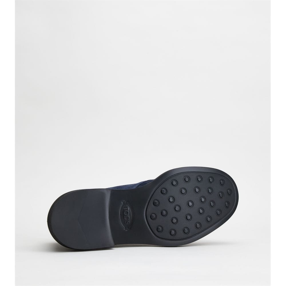 Tod's Tods Desert Boots In Suede Blue Mens