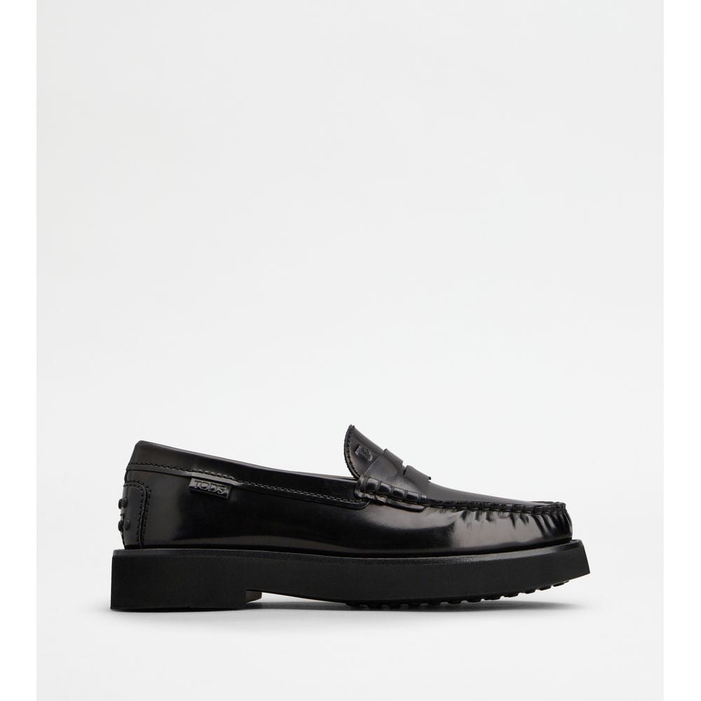 Tod's Tods Loafers In Leather Black Mens