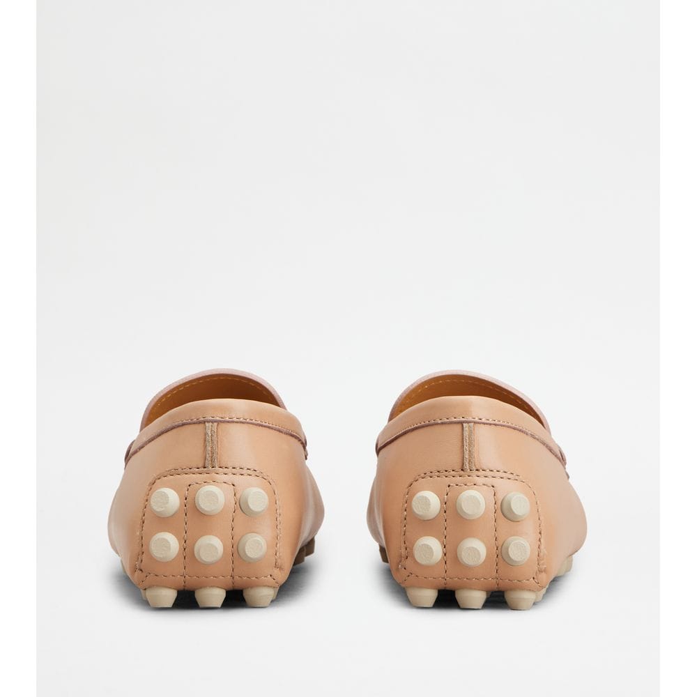 Tod's Tods T Timeless Gommino Bubble Loafers In Leather Pink Womens