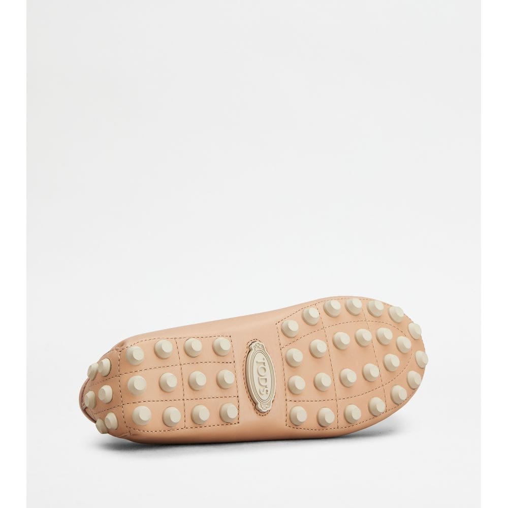 Tod's Tods T Timeless Gommino Bubble Loafers In Leather Pink Womens