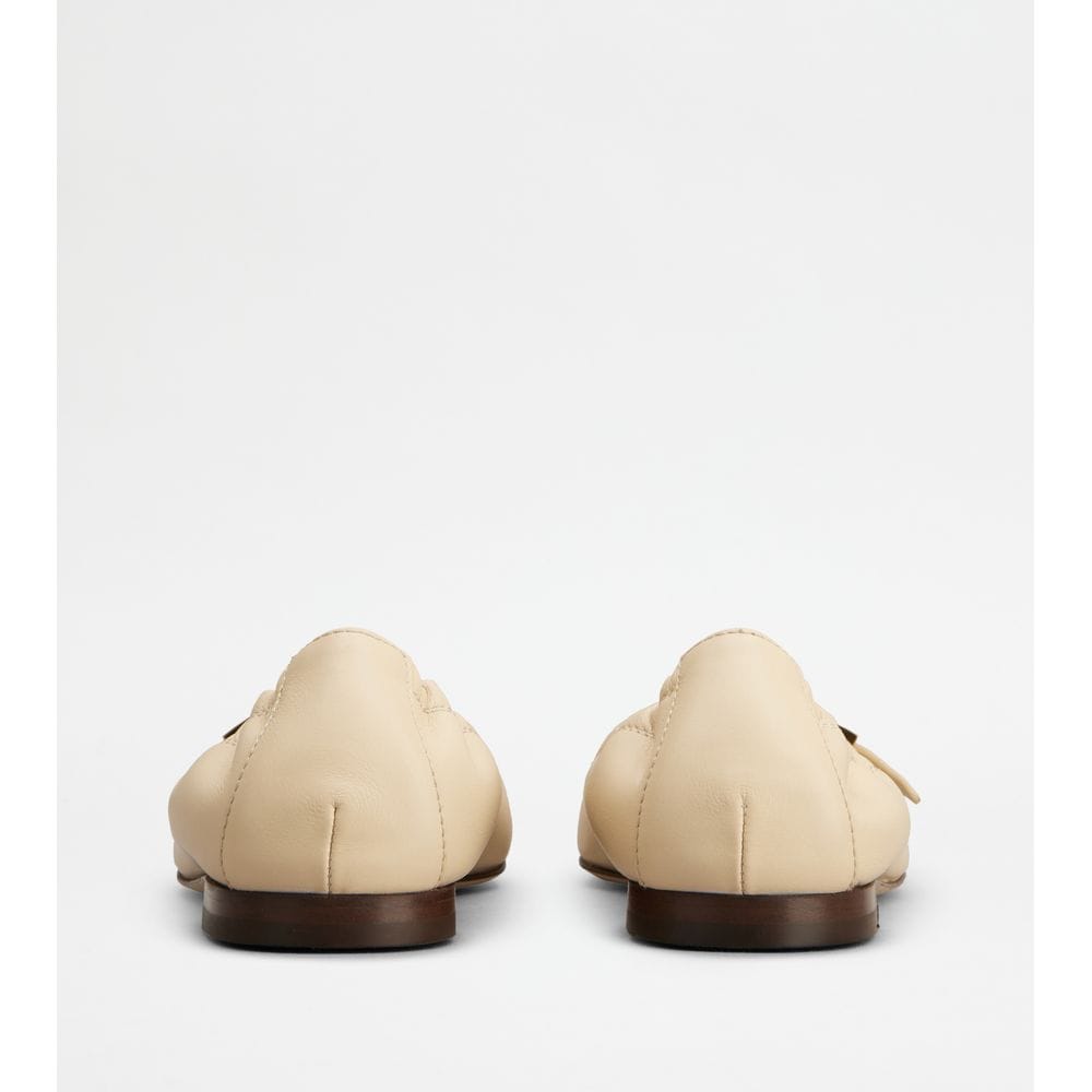 Tod's Tods Ballerinas In Leather Beige Womens