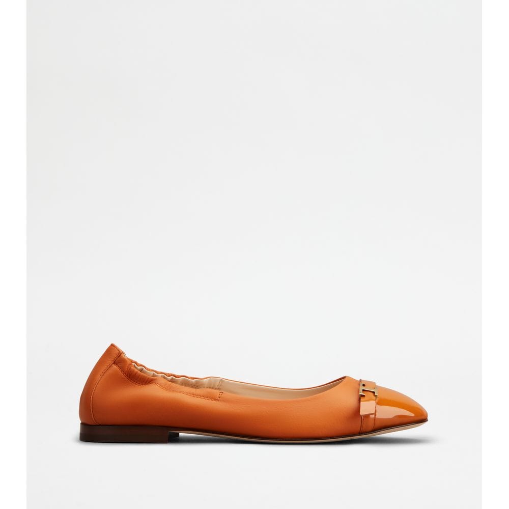 Tod's Tods Ballerinas In Leather Brown Womens