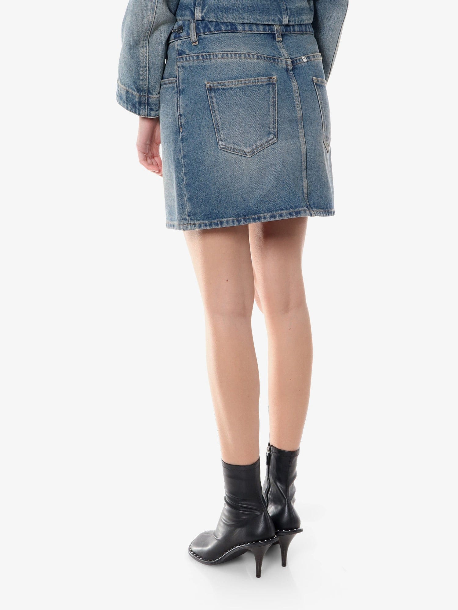 Givenchy Denim skirt with 4 g chain