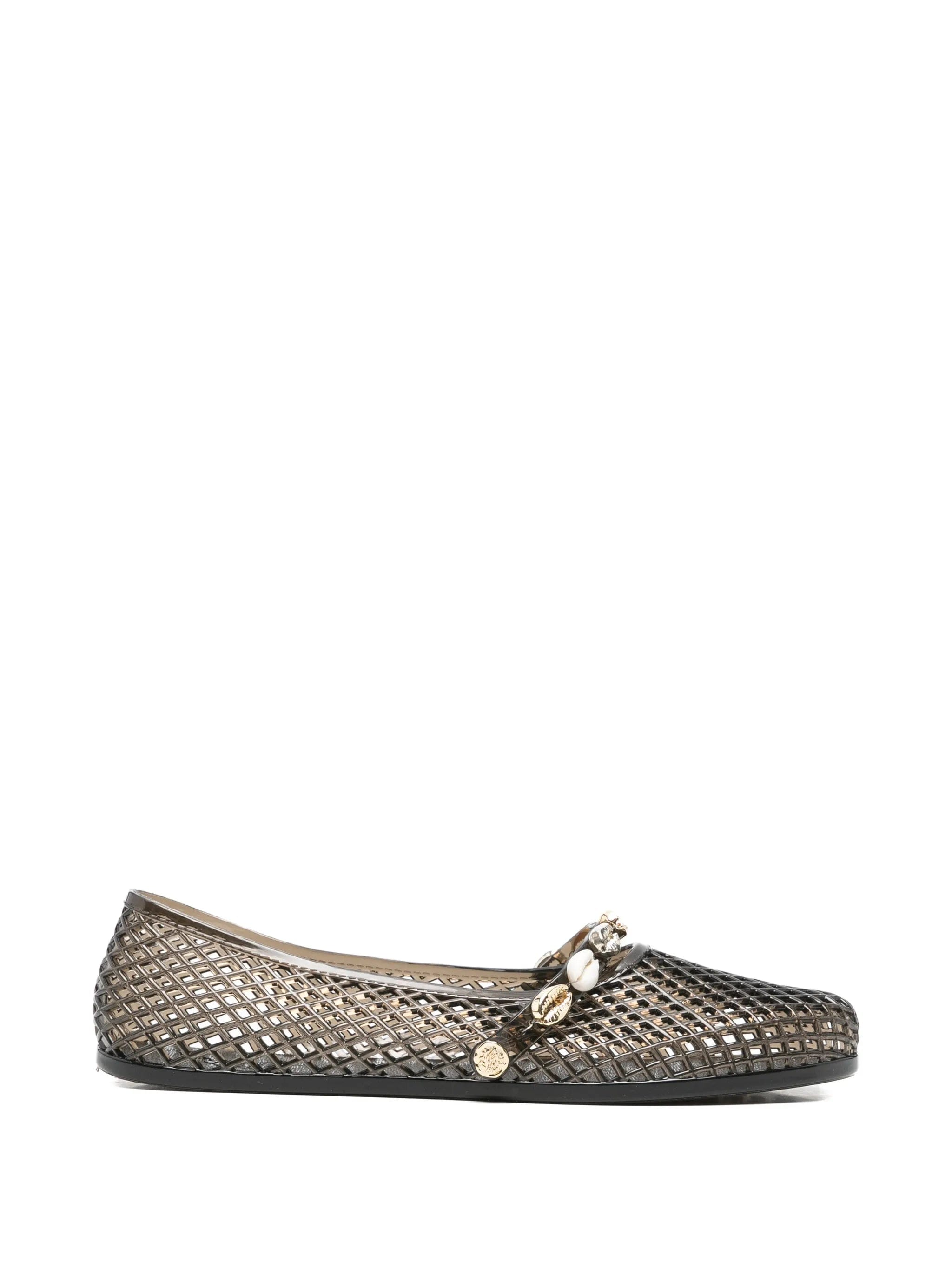 Ancient Greek Sandals Iro shell - embellished ballet flats